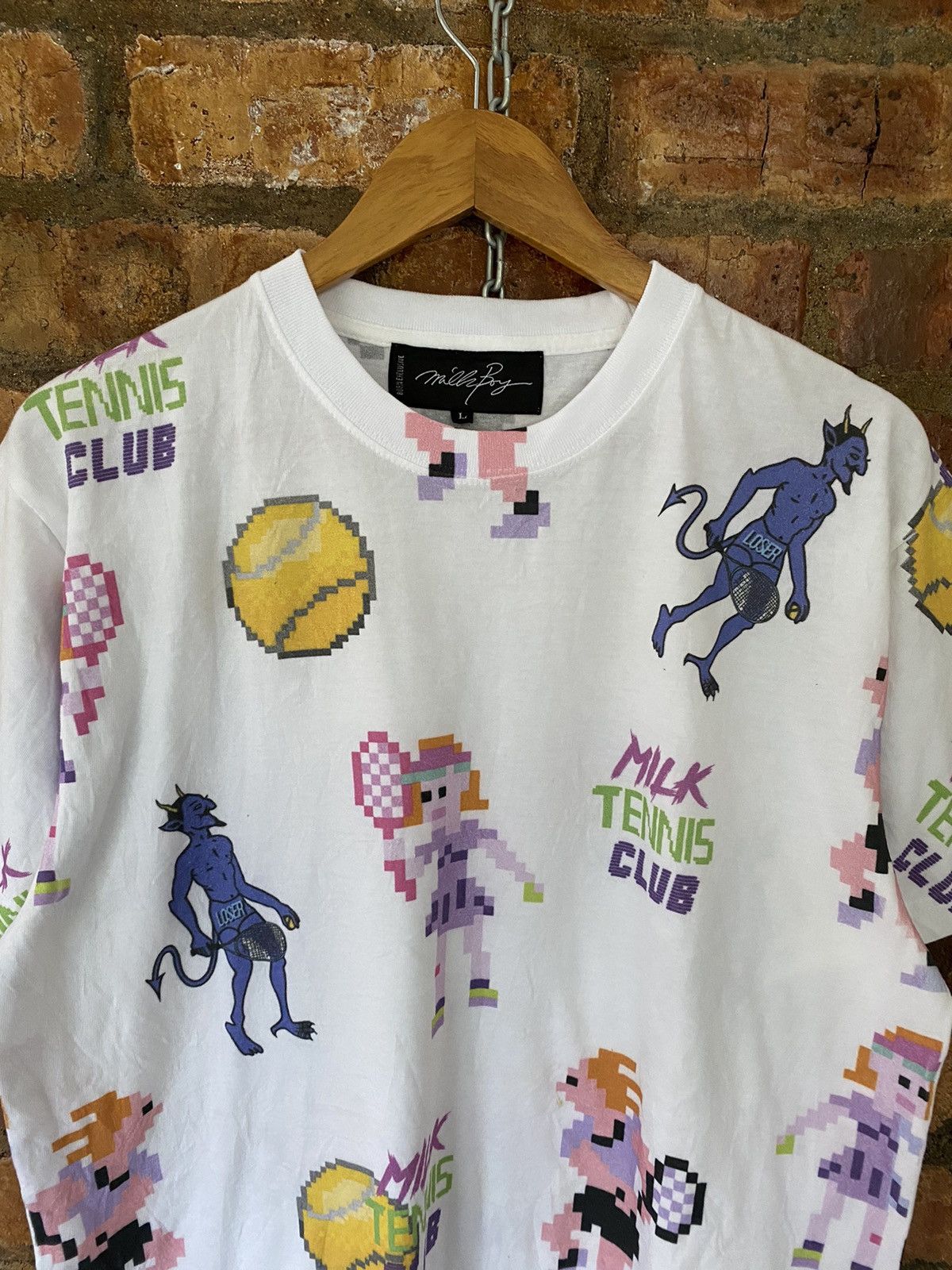 20471120 MILKBOY Play tennis with DEVIL? Size US L / EU 52-54 / 3 - 3 Thumbnail