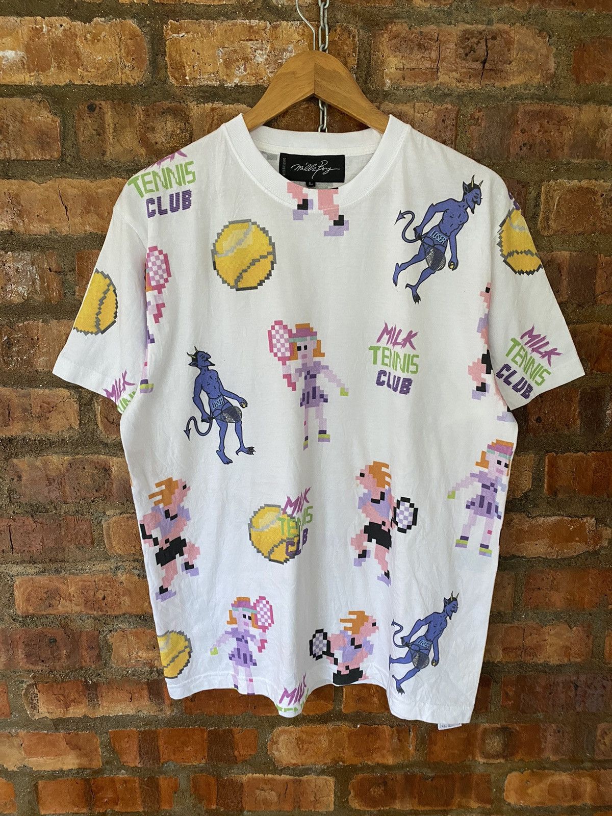 20471120 MILKBOY Play tennis with DEVIL? Size US L / EU 52-54 / 3 - 2 Thumbnail