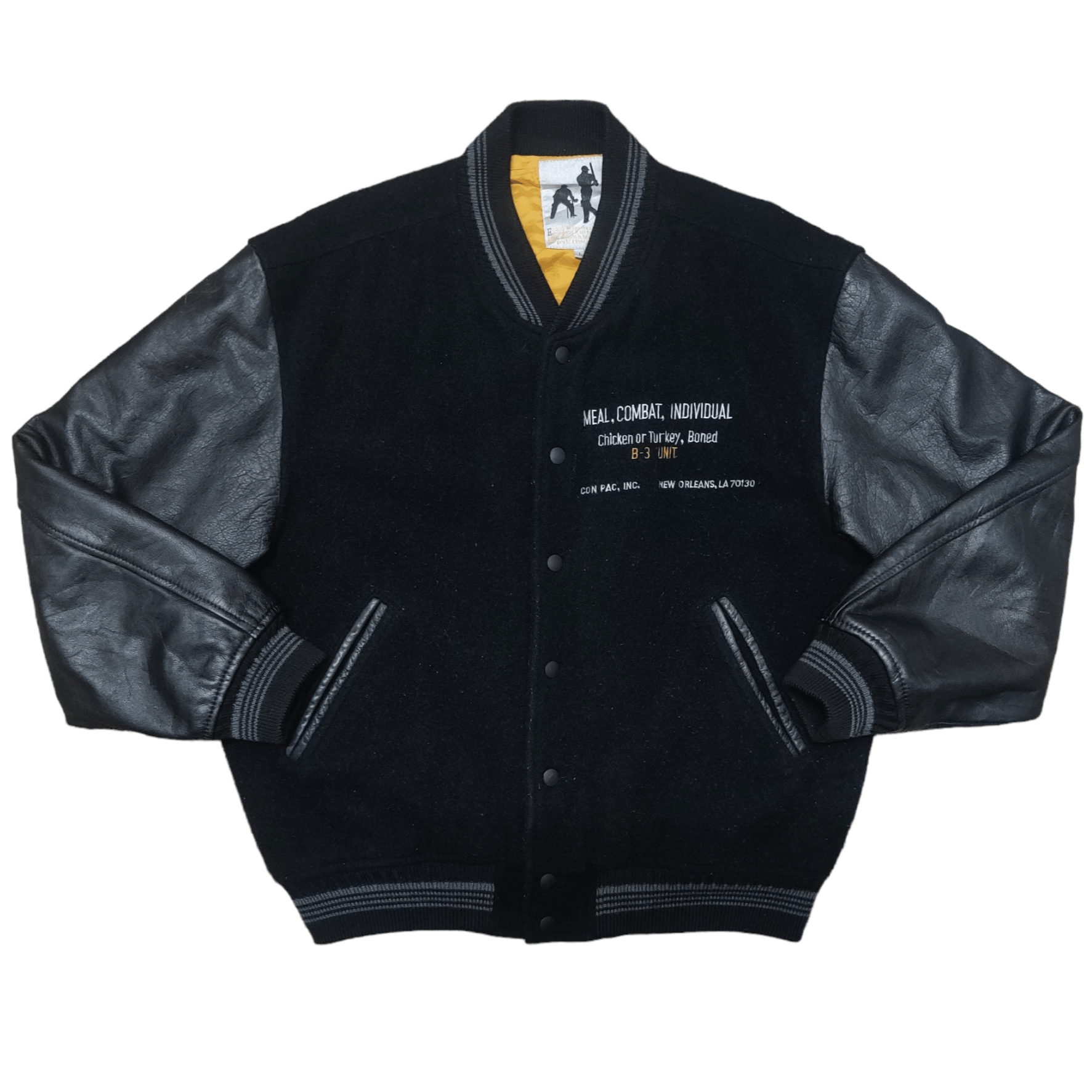 Japanese Brand Vintage Japanese Brand Baseball Varsity Jacket Wool Leather Size US L / EU 52-54 / 3 - 3 Thumbnail