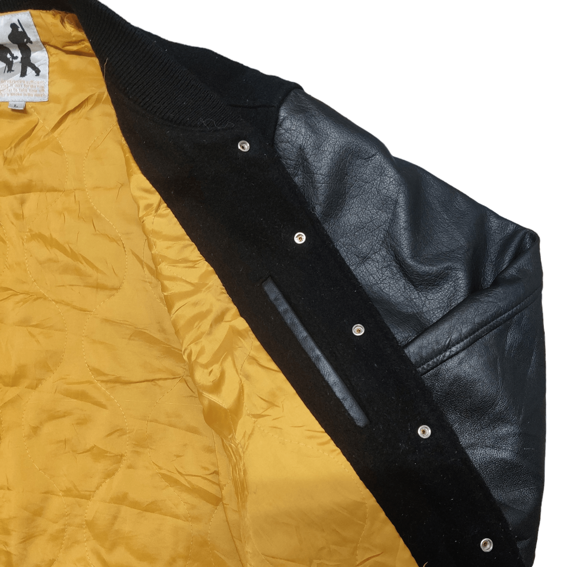 Japanese Brand Vintage Japanese Brand Baseball Varsity Jacket Wool Leather Size US L / EU 52-54 / 3 - 8 Thumbnail
