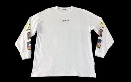 Airwalk × Vintage Vintage Airwalk Long Sleeve Printed Skid Style S.Shirt Size US L / EU 52-54 / 3 - 1 Thumbnail