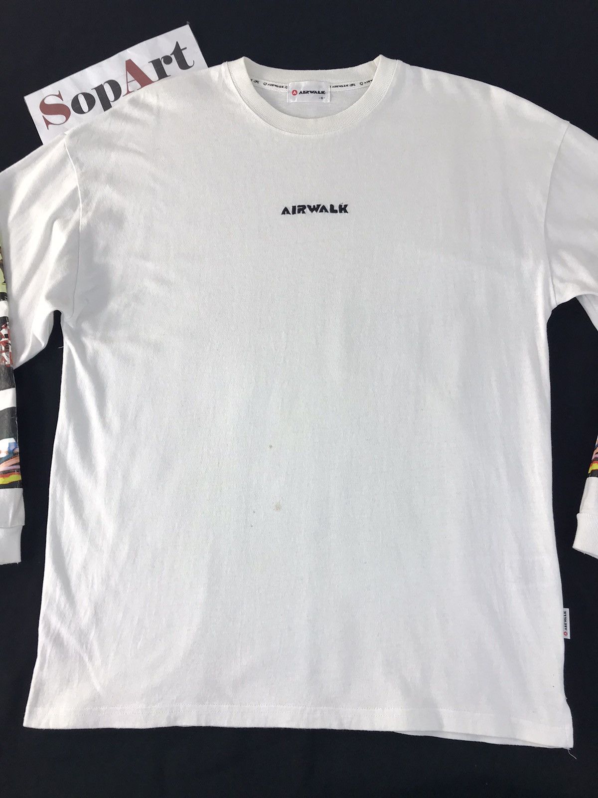 Airwalk × Vintage Vintage Airwalk Long Sleeve Printed Skid Style S.Shirt Size US L / EU 52-54 / 3 - 3 Thumbnail