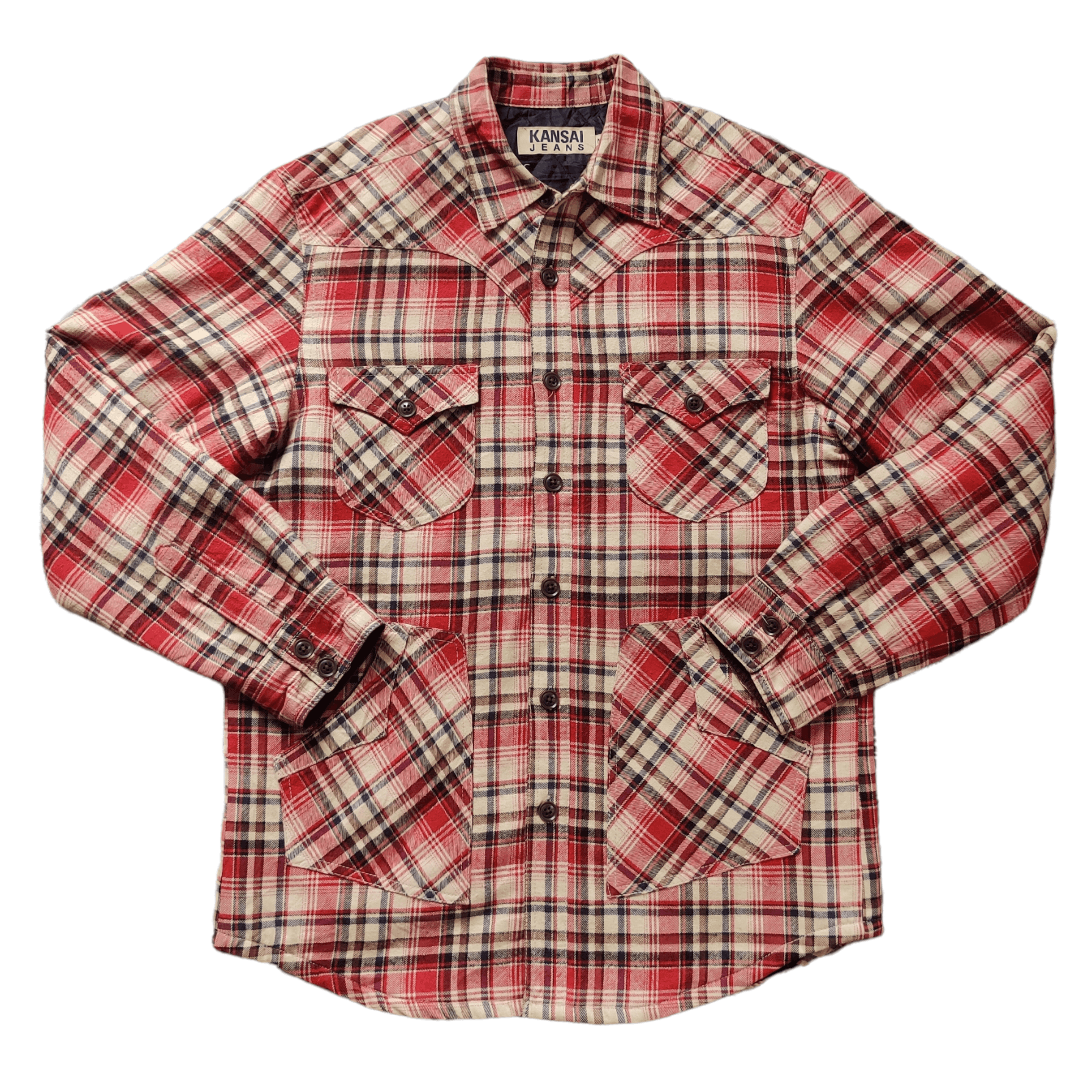Kansai Yamamoto Vintage Kansai Jeans Flannel Jacket Size US M / EU 48-50 / 2 - 1 Thumbnail