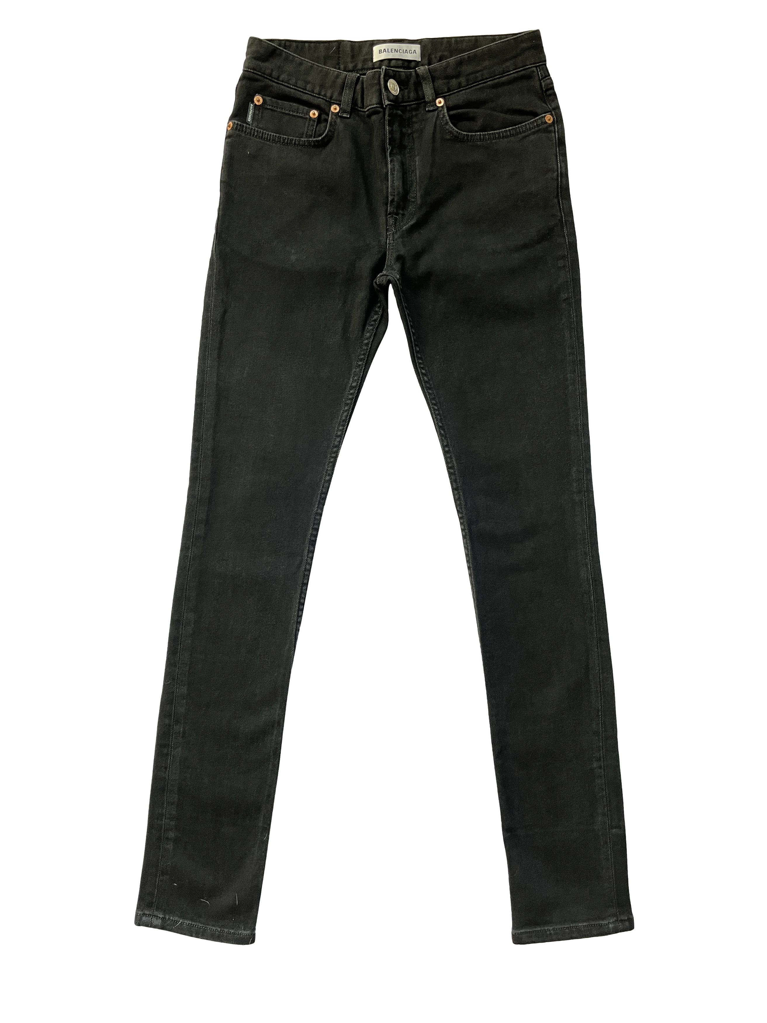 image of 2018 Balenciaga By Demna Black Denim Jeans, Women's (Size 28)