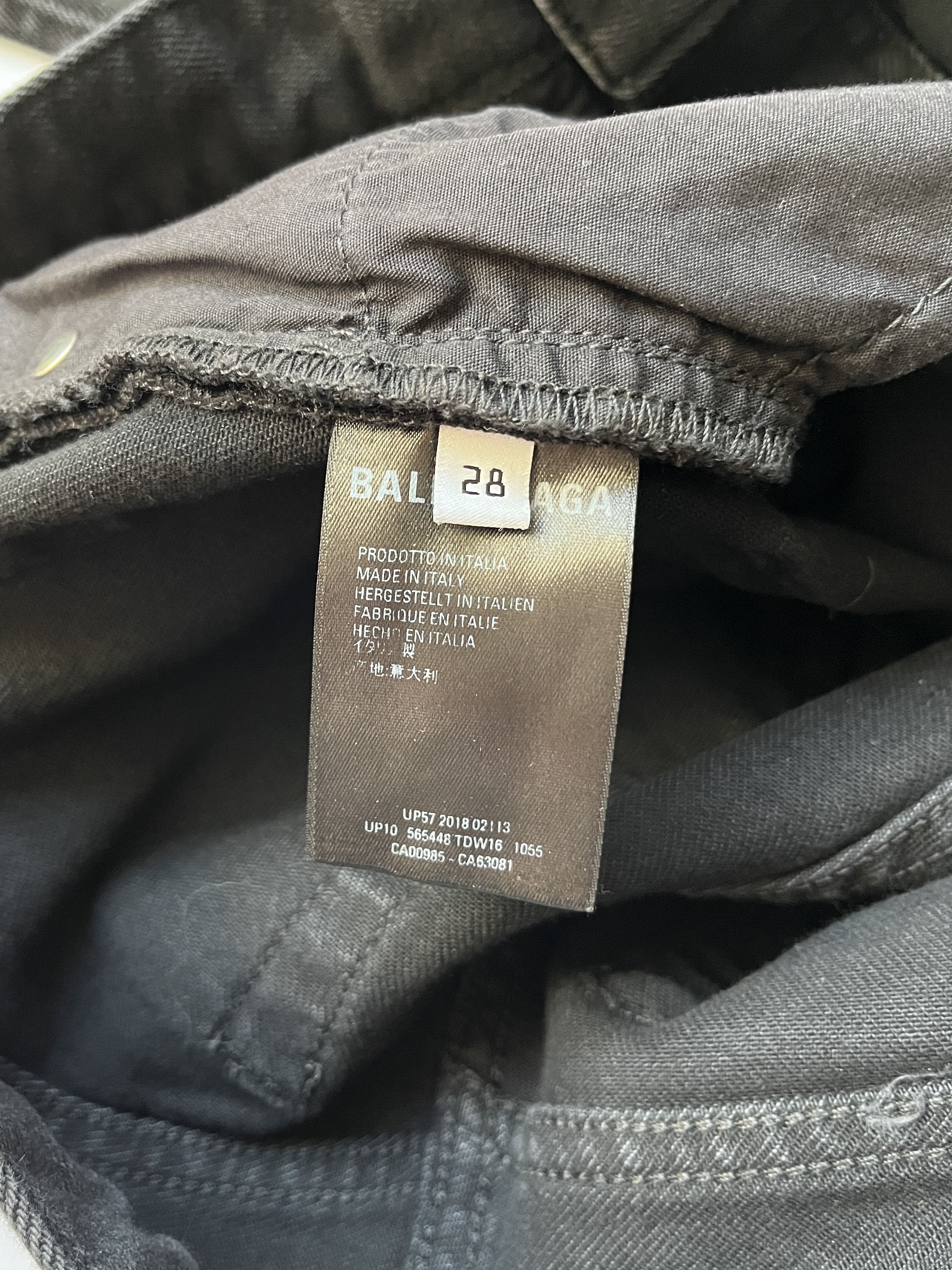 Balenciaga ⚡️QUICK SALE⚡️2018 Balenciaga by Demna Black Denim Jeans Size 28" / US 6 / IT 42 - 4 Thumbnail
