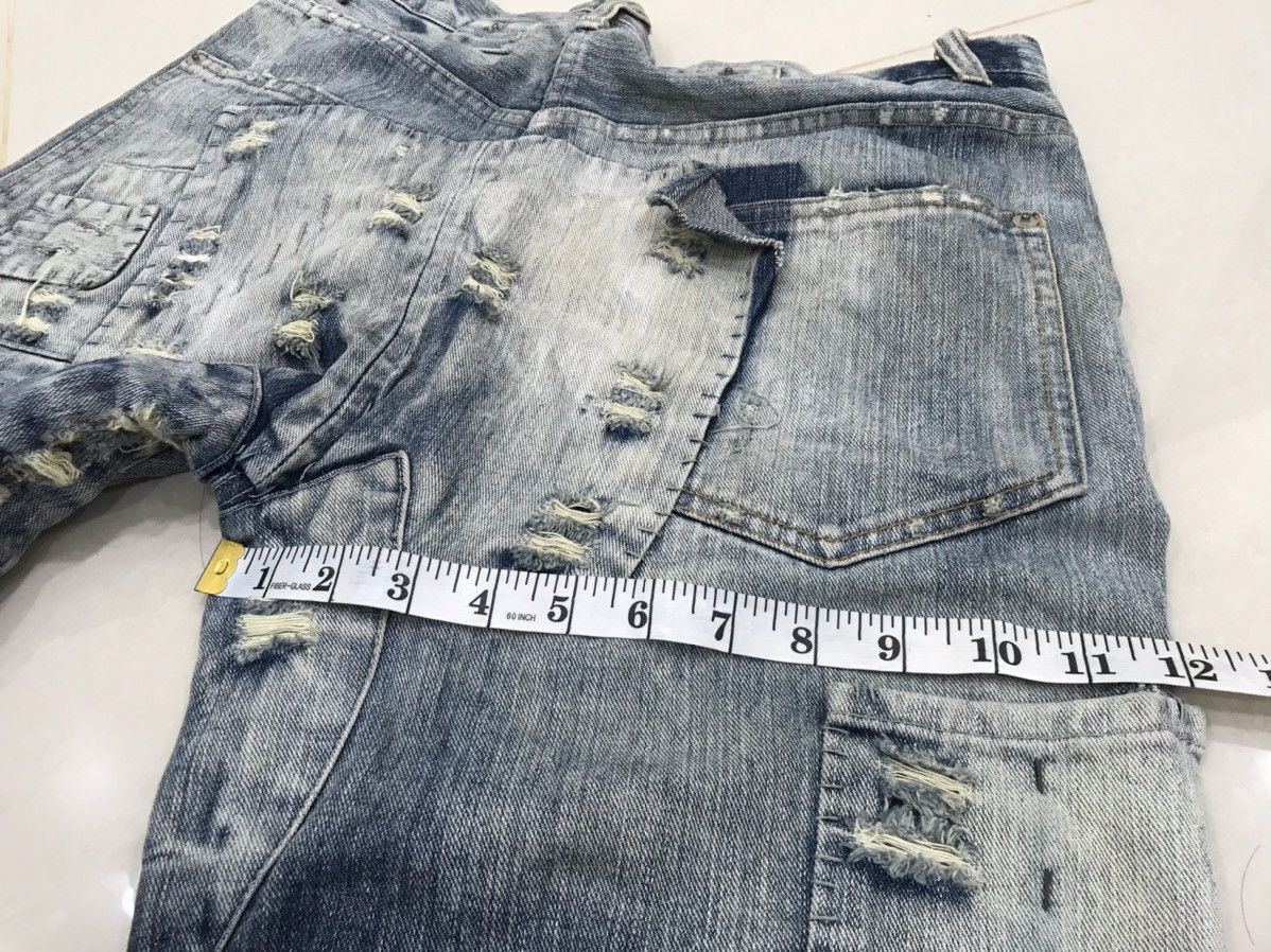 Other Hype Crazy Design Custom Patchwork Heavy Denim Embroidery Size US 32 / EU 48 - 6 Thumbnail