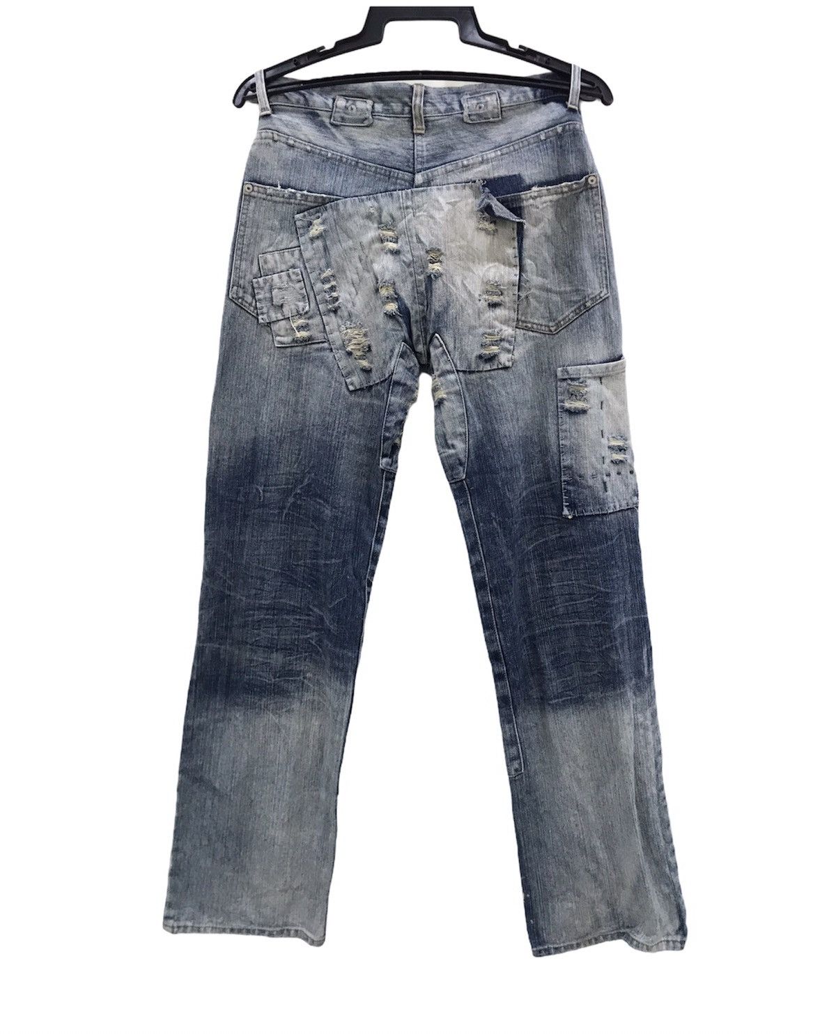 Other Hype Crazy Design Custom Patchwork Heavy Denim Embroidery Size US 32 / EU 48 - 2 Thumbnail