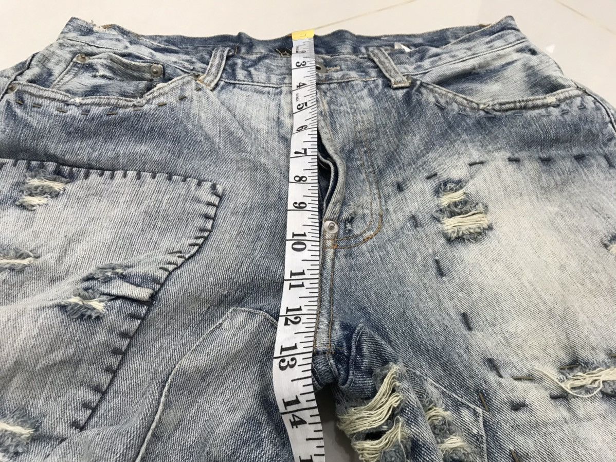 Other Hype Crazy Design Custom Patchwork Heavy Denim Embroidery Size US 32 / EU 48 - 5 Thumbnail