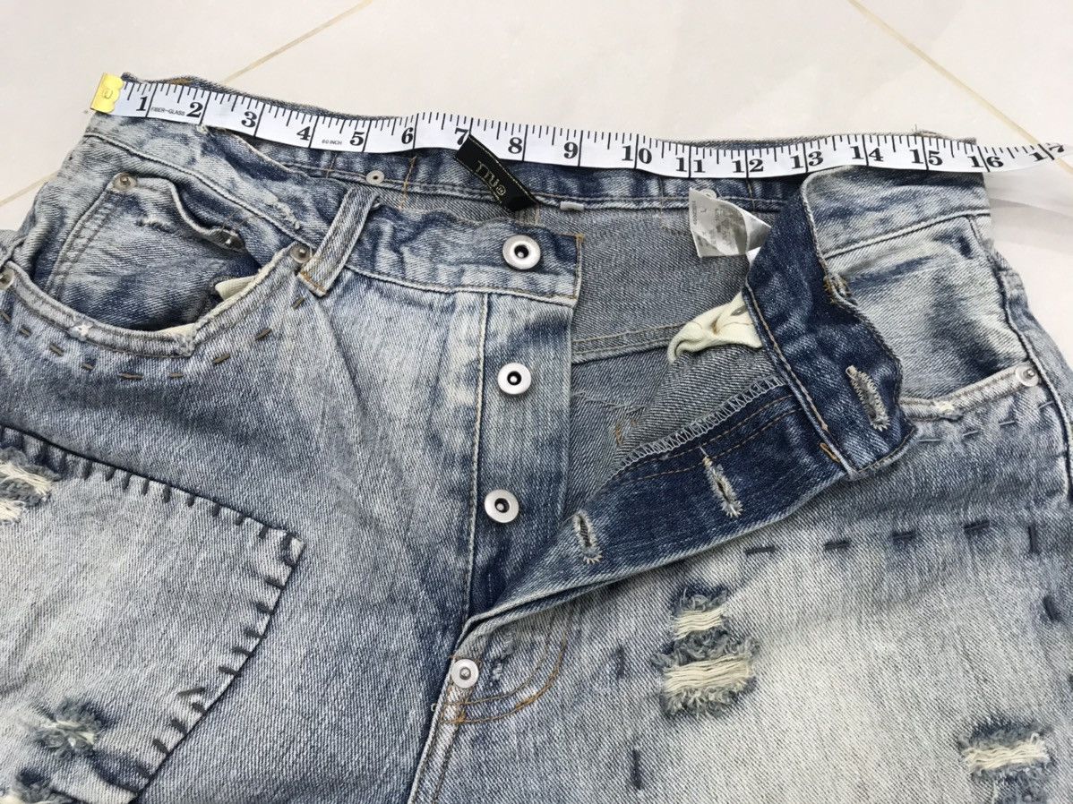 Other Hype Crazy Design Custom Patchwork Heavy Denim Embroidery Size US 32 / EU 48 - 4 Thumbnail