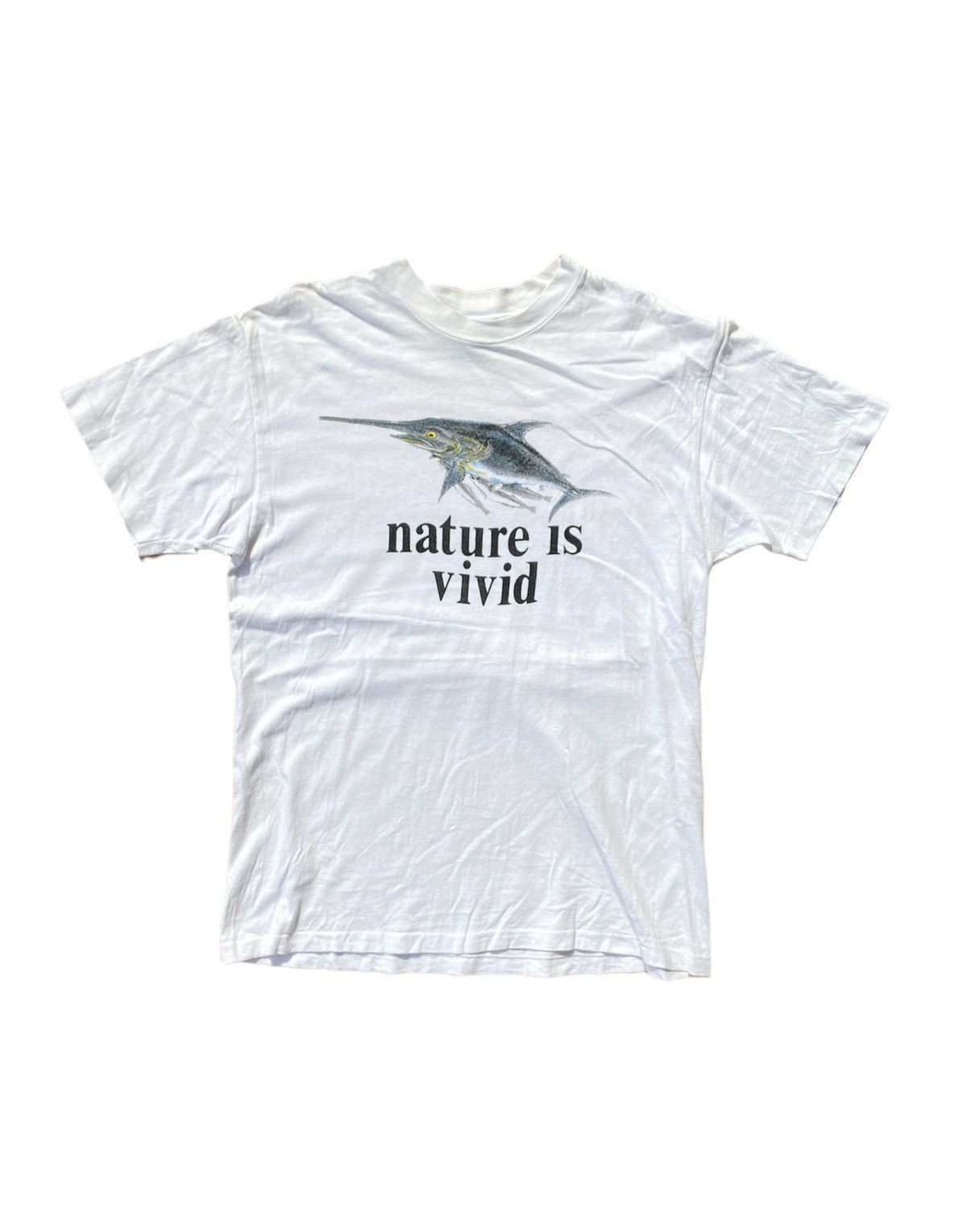 Hanes × Vintage Vintage 90s Hanes Single Stitch Nature Is Vivid Streetwear Size US M / EU 48-50 / 2 - 1 Thumbnail