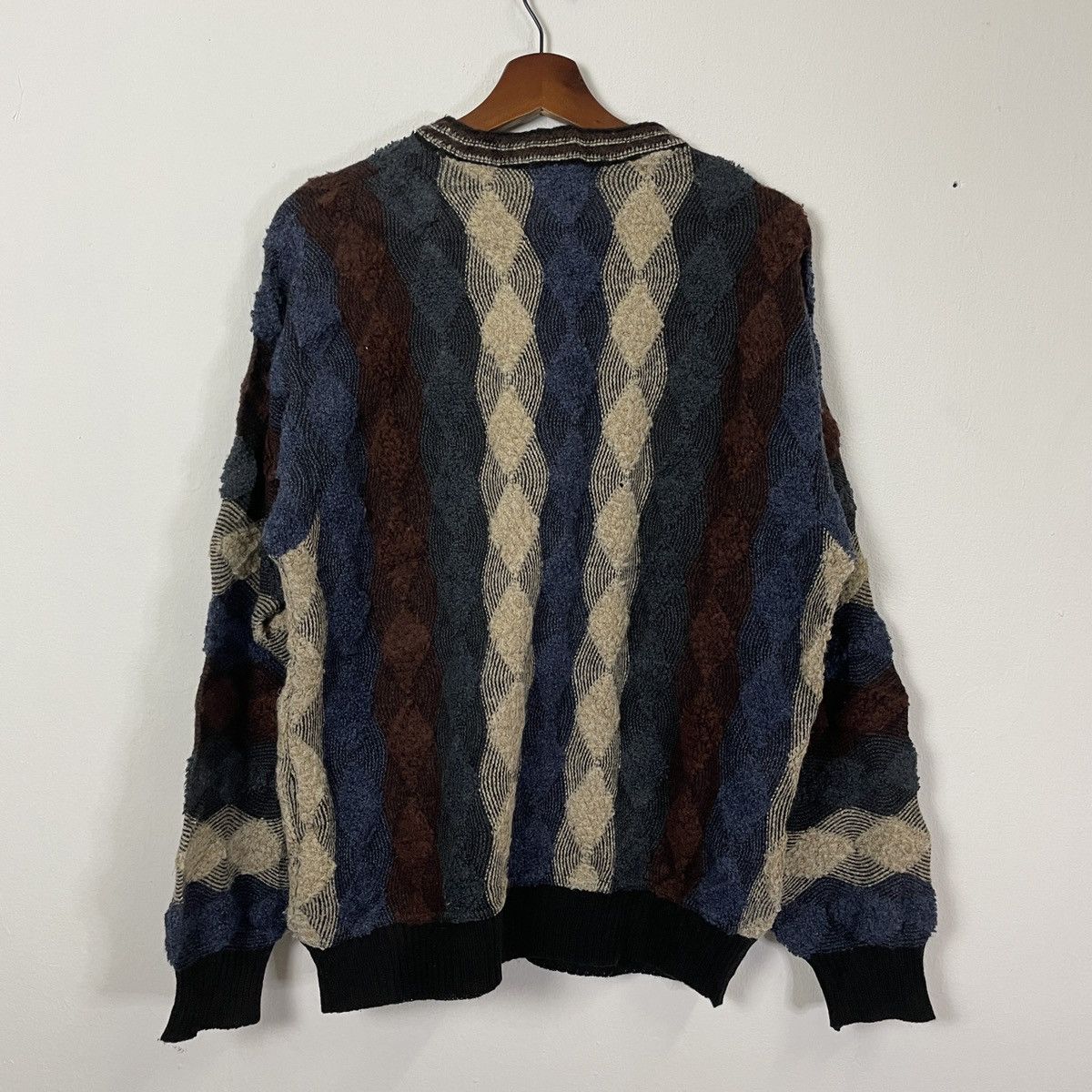 Aran Isles Knitwear × Homespun Knitwear Vintage Bel Bello Parsi Coogi Style Knitwear Size US M / EU 48-50 / 2 - 7 Thumbnail