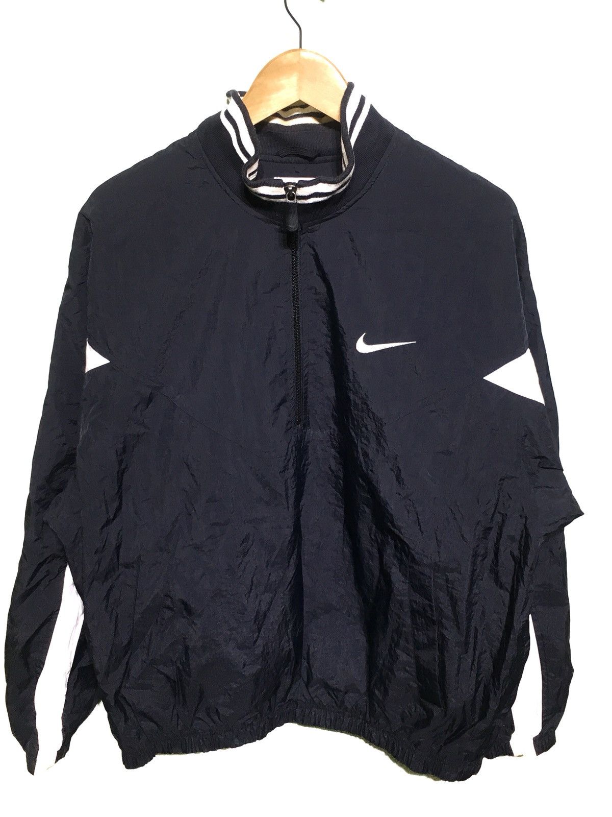 Nike VINTAGE NIKE BIG BLOCK SWOOSH WINDBREAKER JACKETS Size US L / EU 52-54 / 3 - 2 Thumbnail