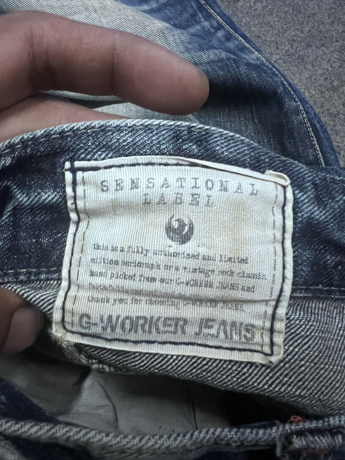 Other FLARED💥G WOKER JEANS DISTRESSED DENIM PANTS Size US 33 - 8 Thumbnail