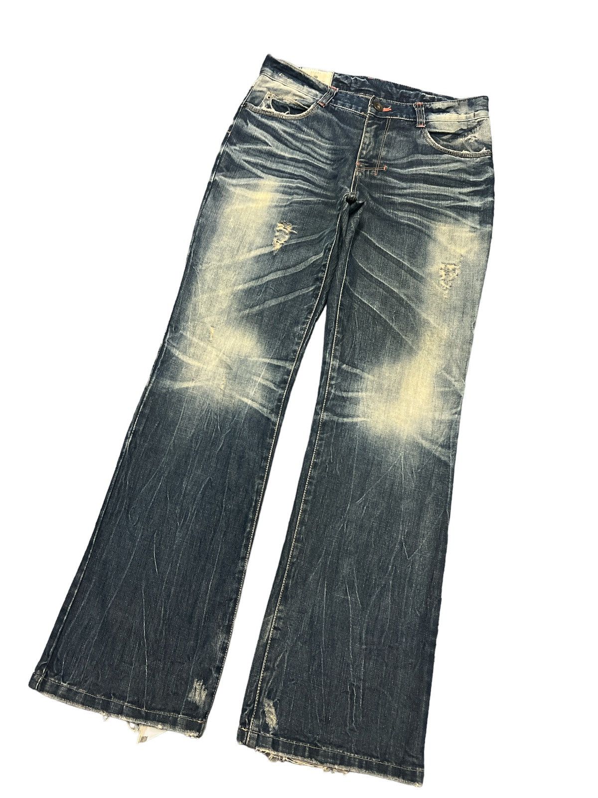 Other FLARED💥G WOKER JEANS DISTRESSED DENIM PANTS Size US 33 - 6 Thumbnail