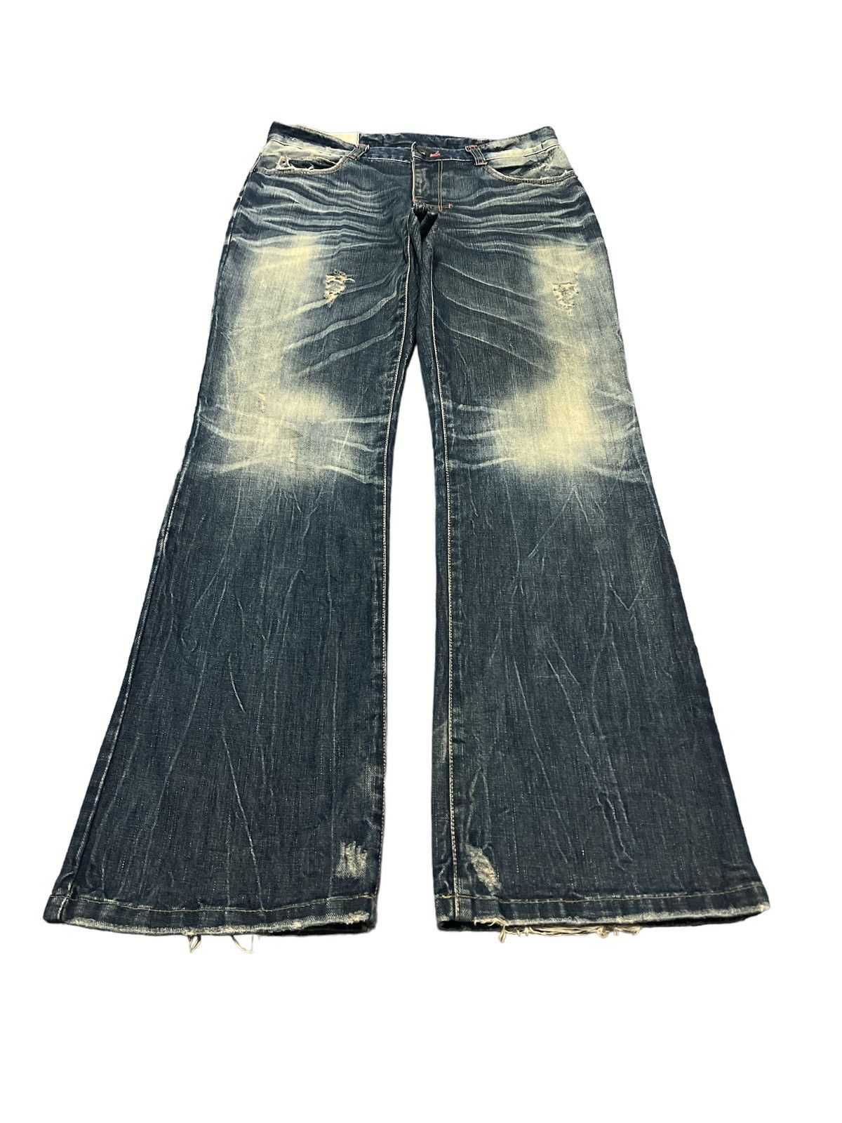Other FLARED💥G WOKER JEANS DISTRESSED DENIM PANTS Size US 33 - 2 Thumbnail