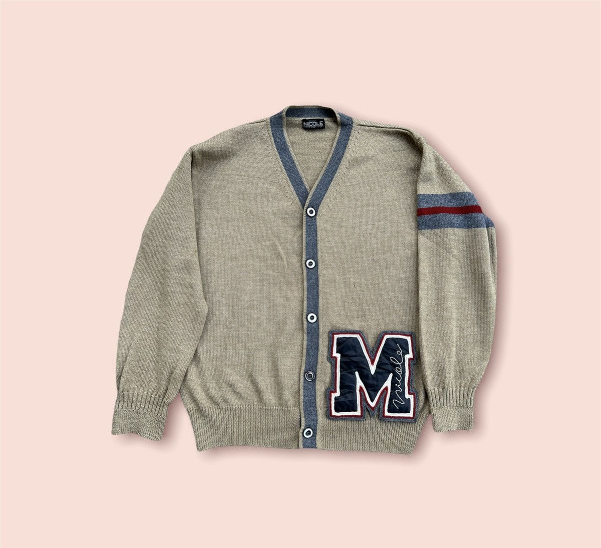 Hysteric Glamour VINTAGE NICOLE MONSIEUR YUKIO KOBAYASHI WOOL CARDIGAN Size US L / EU 52-54 / 3 - 5 Thumbnail