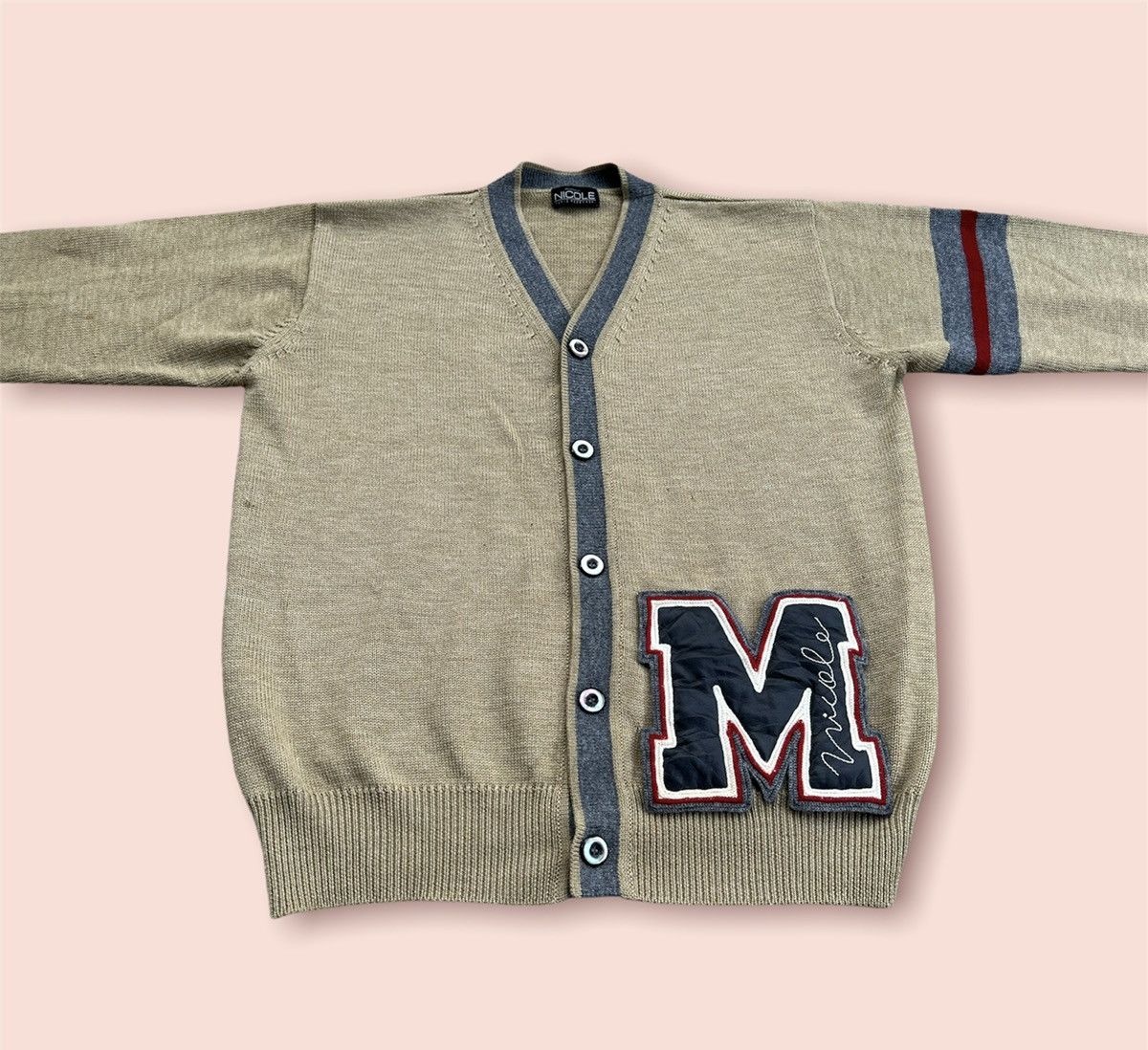 Hysteric Glamour VINTAGE NICOLE MONSIEUR YUKIO KOBAYASHI WOOL CARDIGAN Size US L / EU 52-54 / 3 - 10 Thumbnail