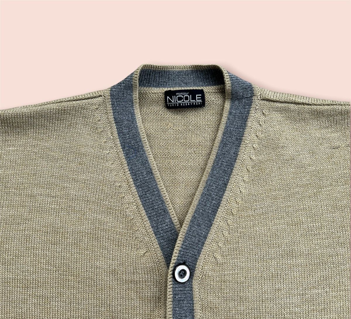 Hysteric Glamour VINTAGE NICOLE MONSIEUR YUKIO KOBAYASHI WOOL CARDIGAN Size US L / EU 52-54 / 3 - 3 Thumbnail