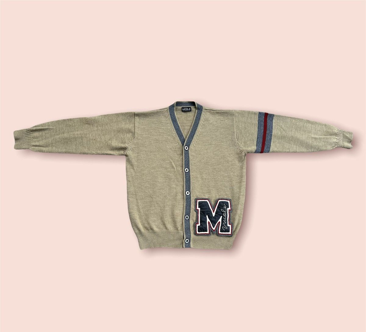 Hysteric Glamour VINTAGE NICOLE MONSIEUR YUKIO KOBAYASHI WOOL CARDIGAN Size US L / EU 52-54 / 3 - 6 Thumbnail
