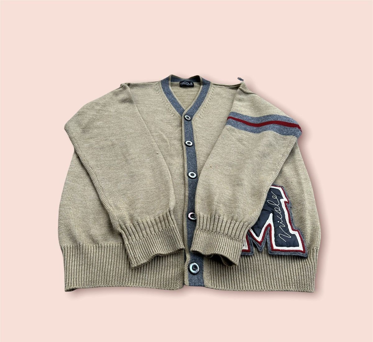 Hysteric Glamour VINTAGE NICOLE MONSIEUR YUKIO KOBAYASHI WOOL CARDIGAN Size US L / EU 52-54 / 3 - 11 Thumbnail