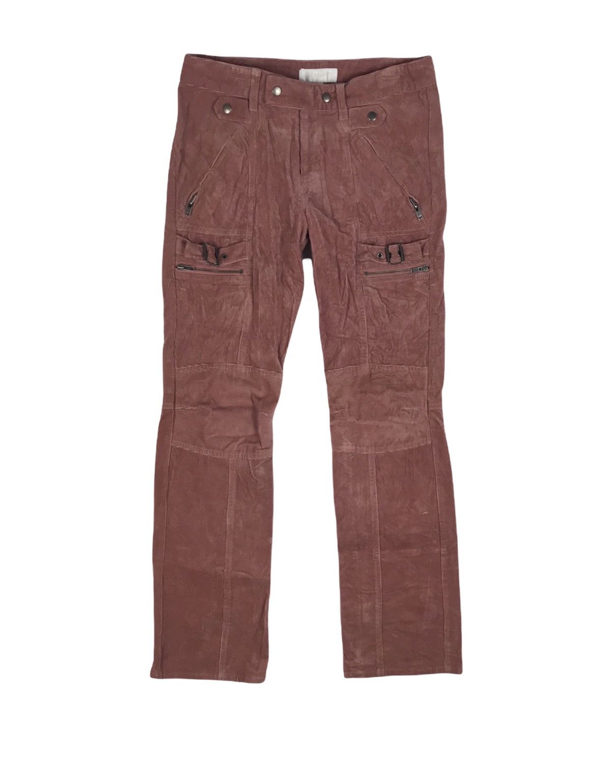 Jill Stuart Belted Bondage Multipocket Punk Corduroy Jean