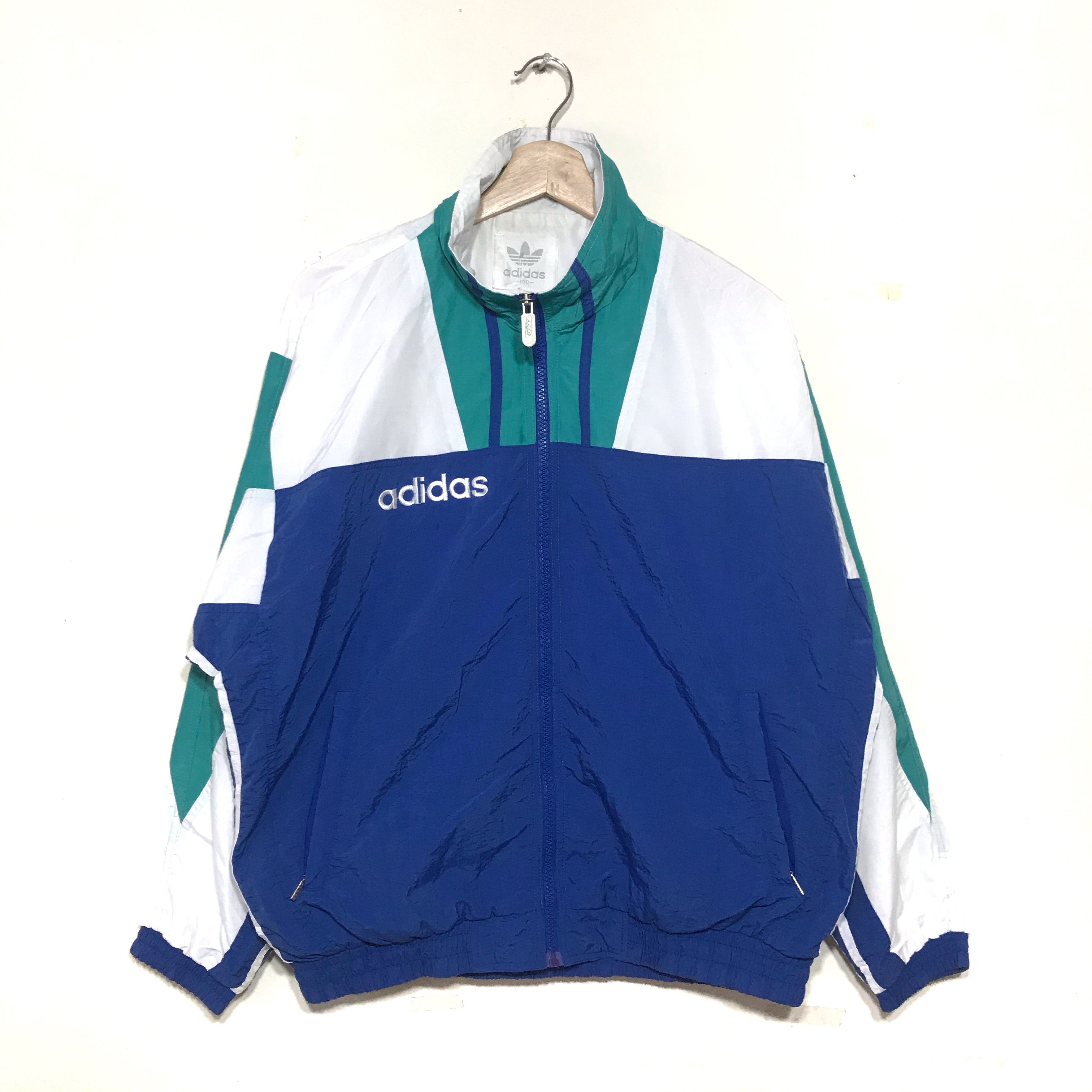 Adidas × Vintage Vintage Adidas Windbreaker Size US XL / EU 56 / 4 - 1 Thumbnail
