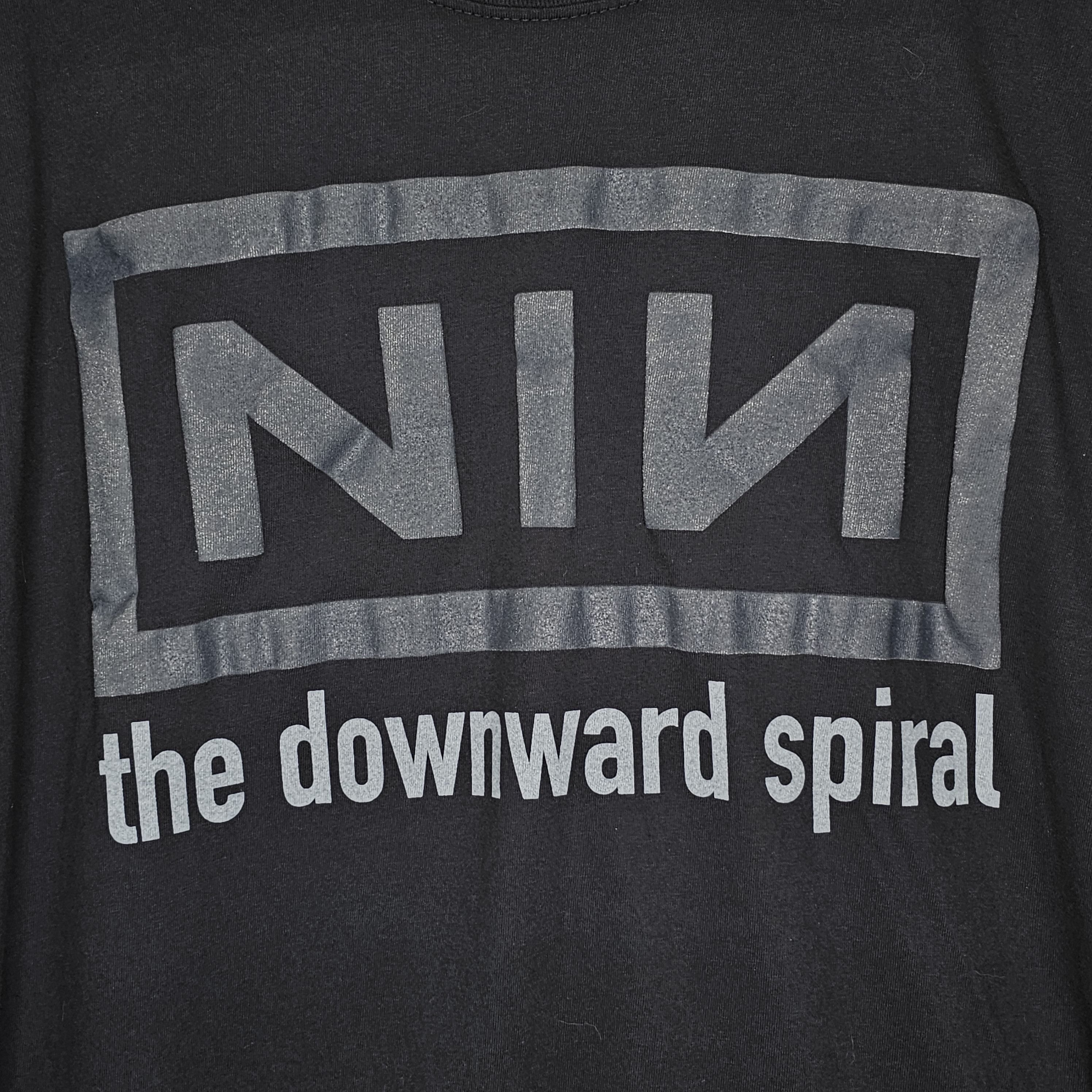 NIN Nine Inch Nails 'Downward Spiral' 1994 boot rare shirt, image size:2992x2992