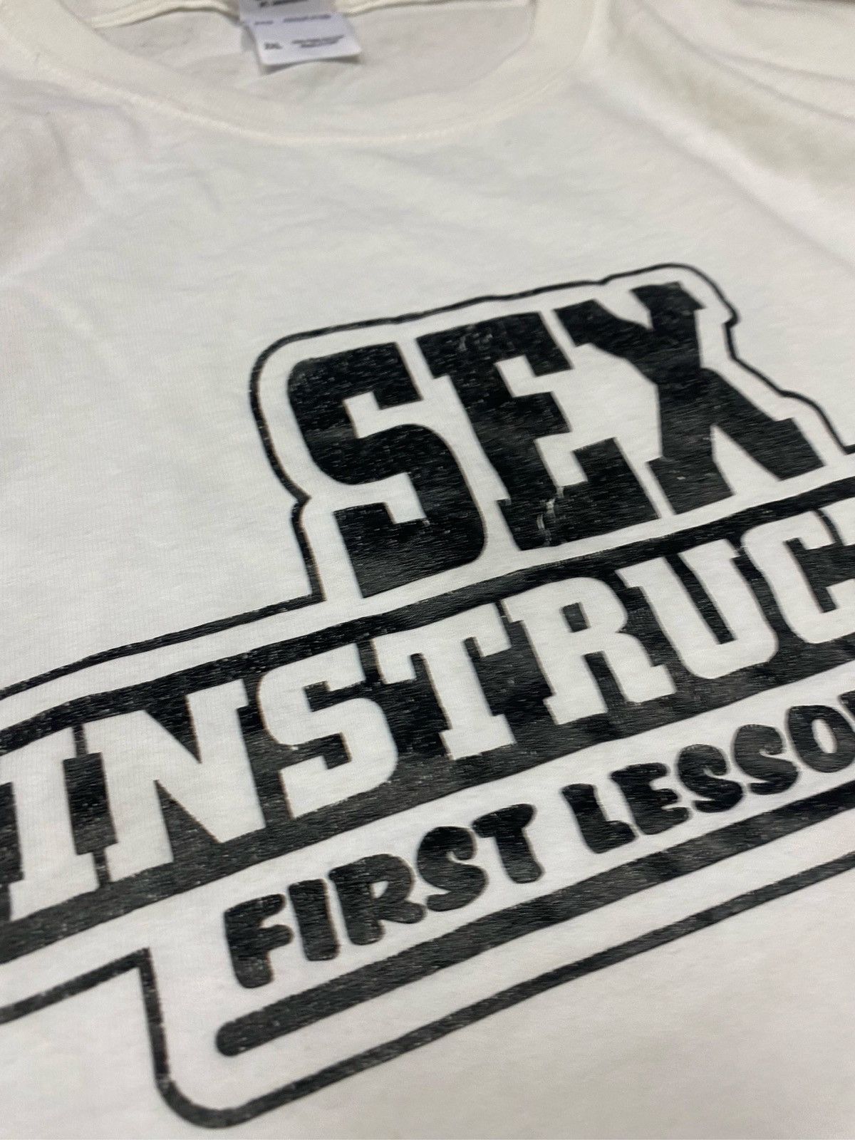 Vintage Sex instructor First Lesson free vintage t-shirt 2006 Size US XXL / EU 58 / 5 - 4 Thumbnail