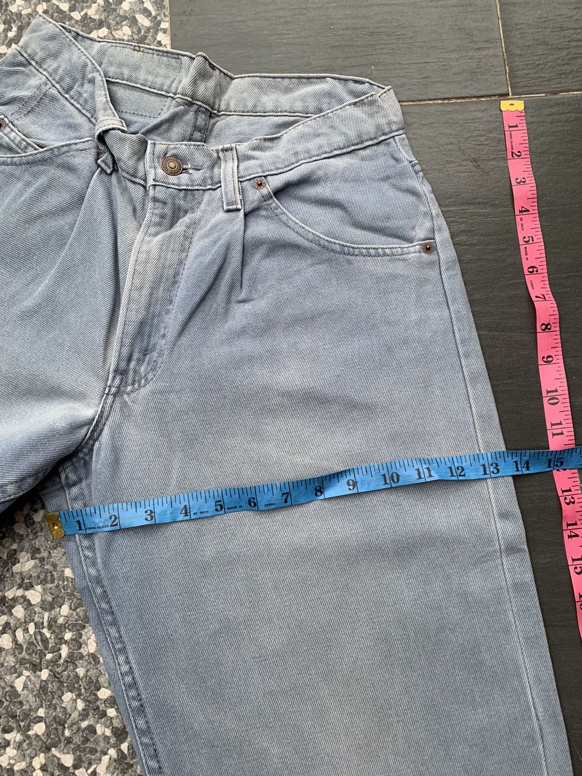 Levi's Vintage Baggy Levis 580 Faded Wash Denim Size US 29 - 8 Thumbnail