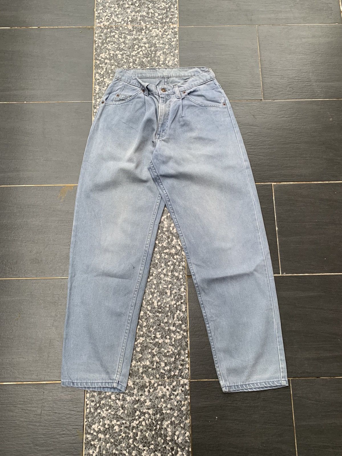 Levi's Vintage Baggy Levis 580 Faded Wash Denim Size US 29 - 1 Thumbnail