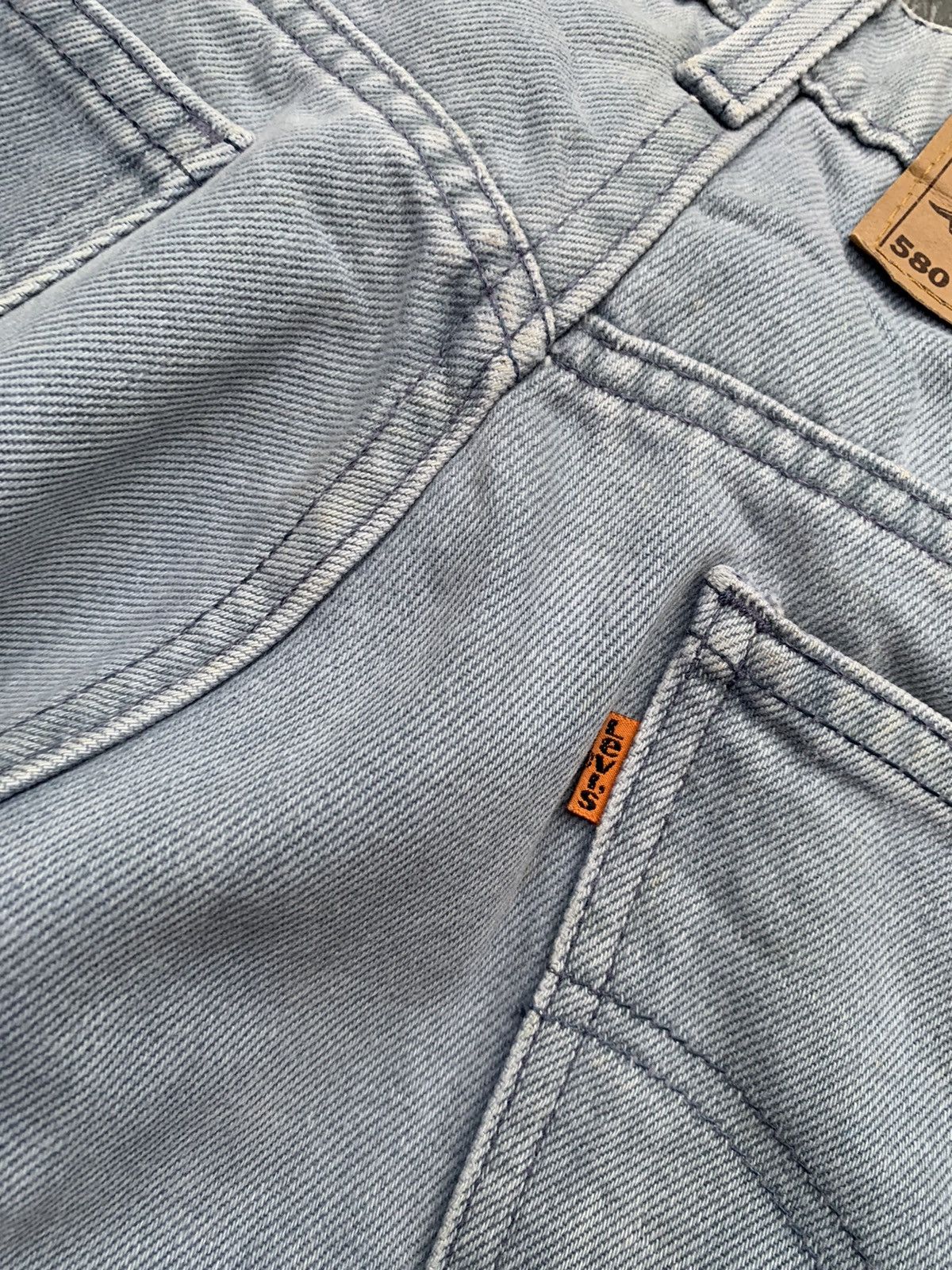 Levi's Vintage Baggy Levis 580 Faded Wash Denim Size US 29 - 6 Thumbnail