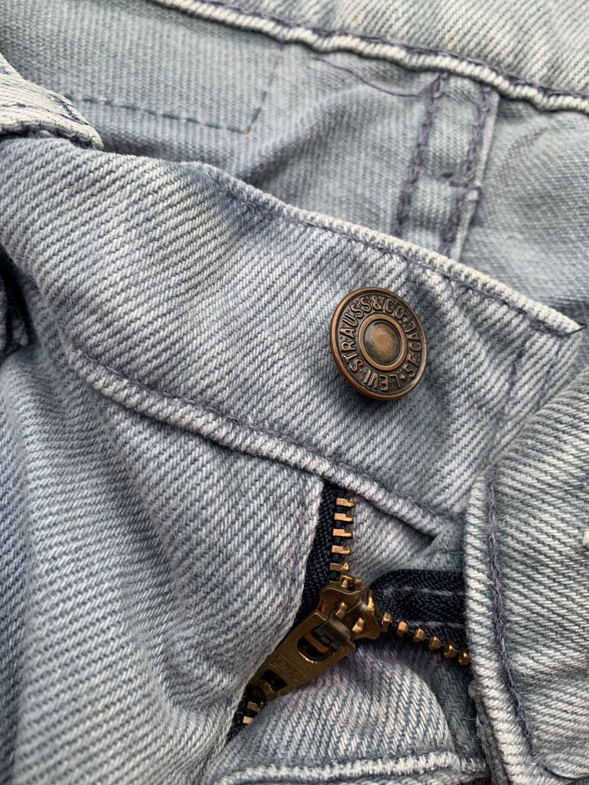 Levi's Vintage Baggy Levis 580 Faded Wash Denim Size US 29 - 3 Thumbnail