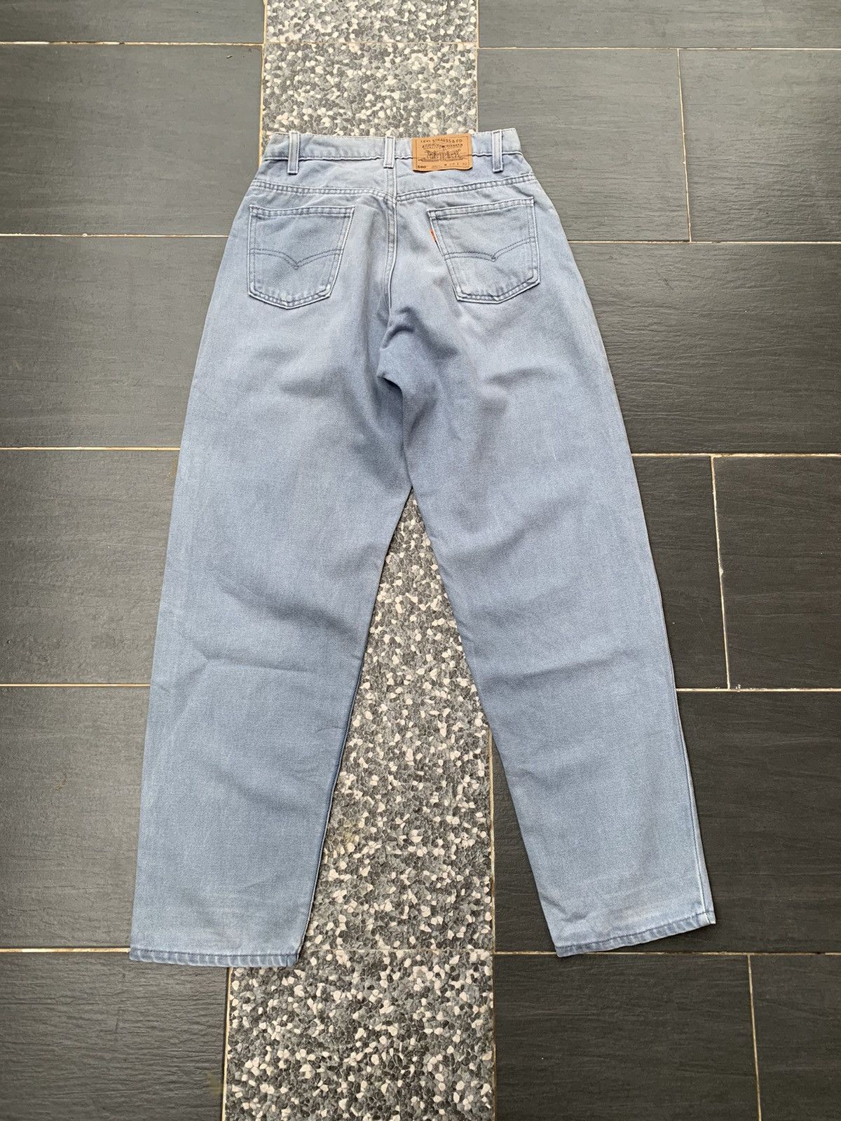 Levi's Vintage Baggy Levis 580 Faded Wash Denim Size US 29 - 4 Thumbnail