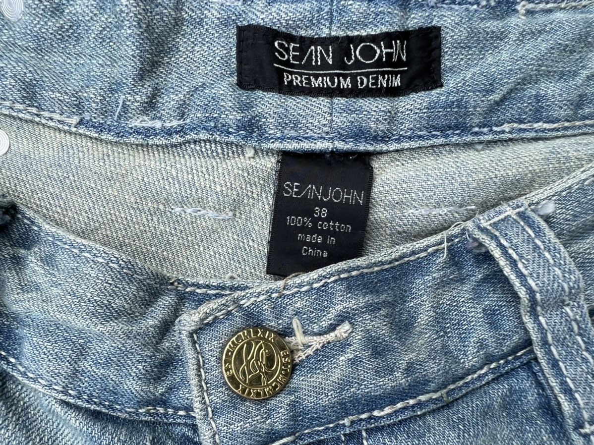 Sean John × Vintage VTG SEAN JOHN EMBROIDERED DENIM SHORTS Size US 36 / EU 52 - 11 Thumbnail
