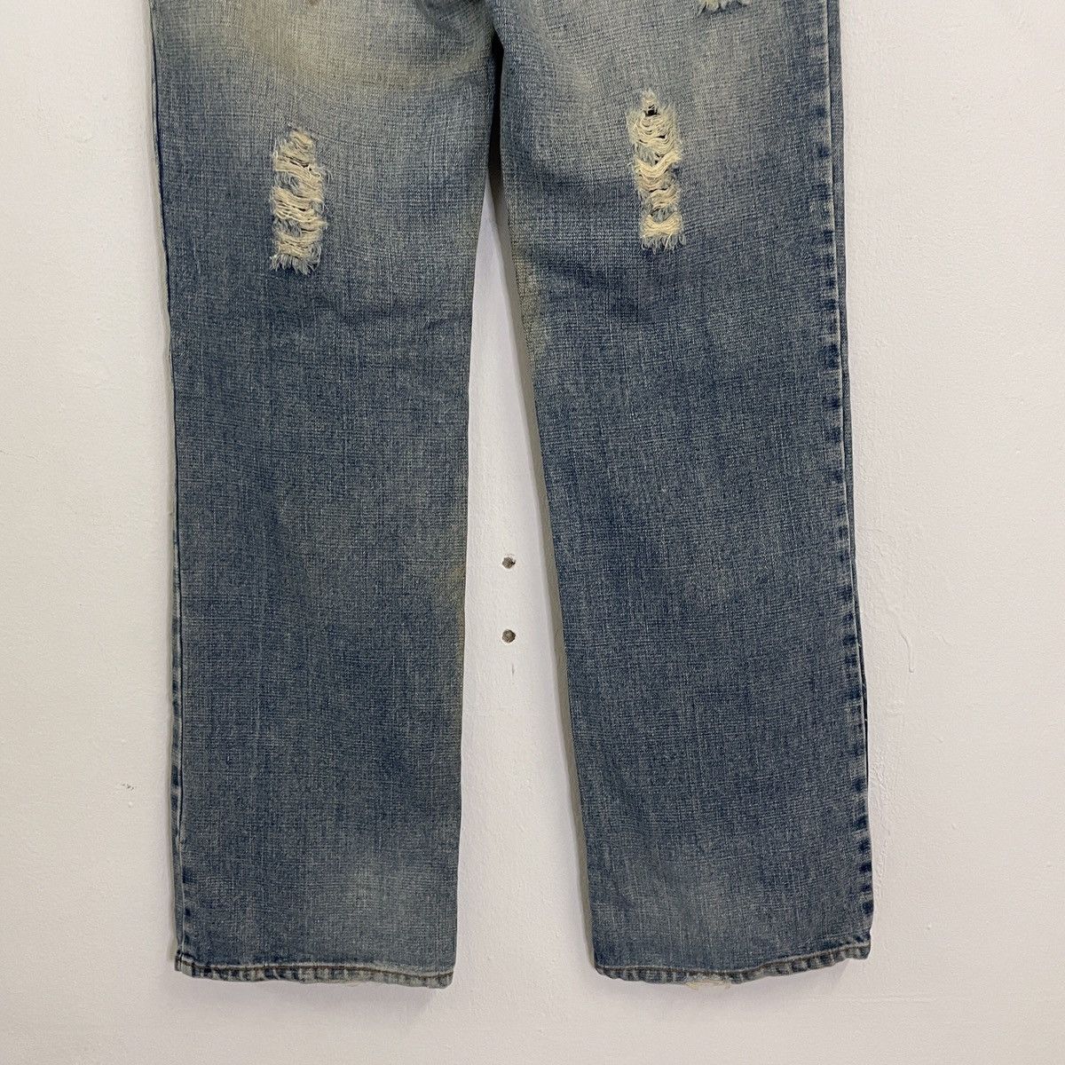 Japanese Brand Vintage Unbranded Embroidery Pocket Denim Jeans Size US 31 - 4 Thumbnail