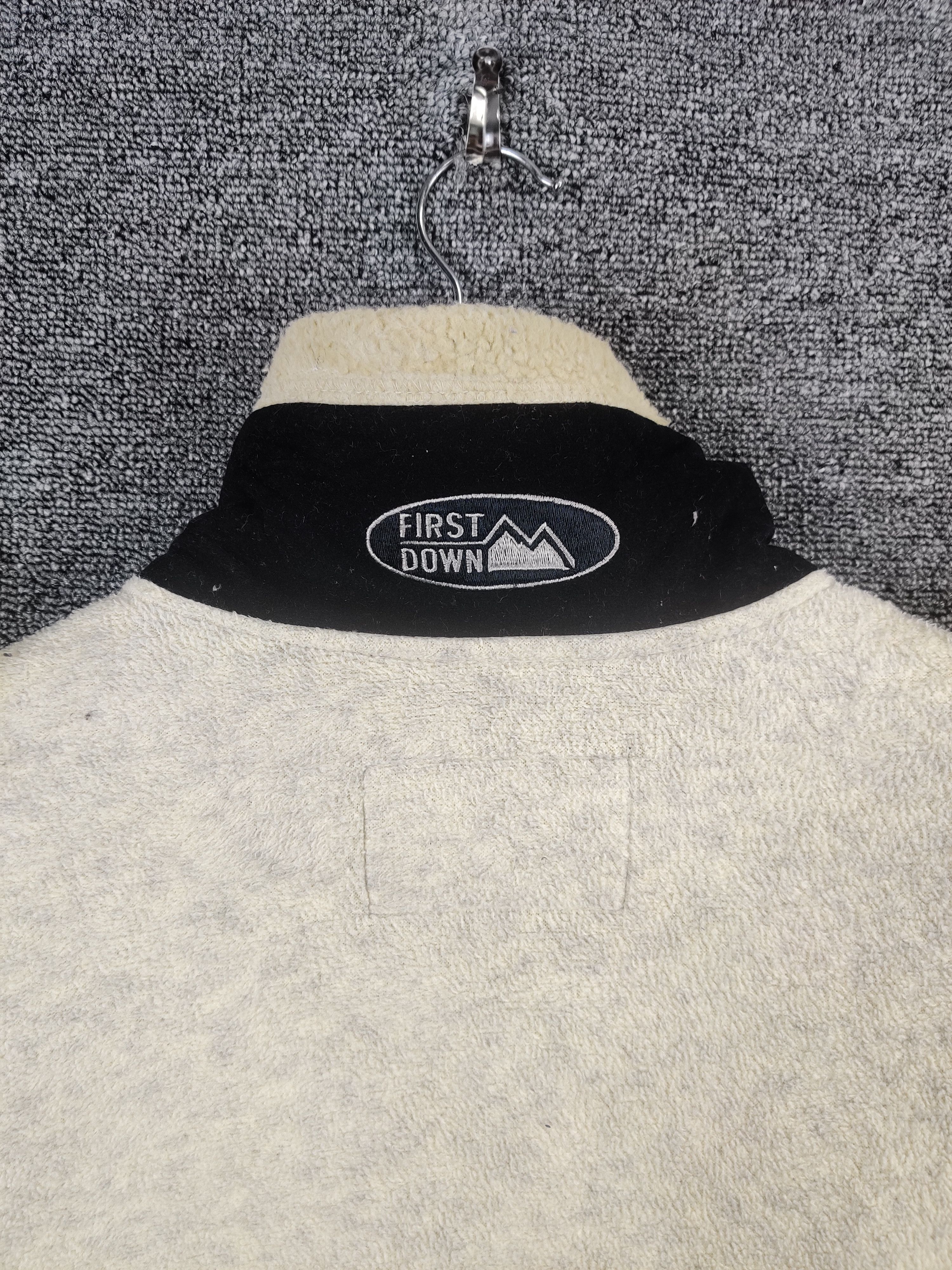 Japanese Brand Vintage First Down U.S.A Fleece Zipper Jacket Size US M / EU 48-50 / 2 - 6 Thumbnail