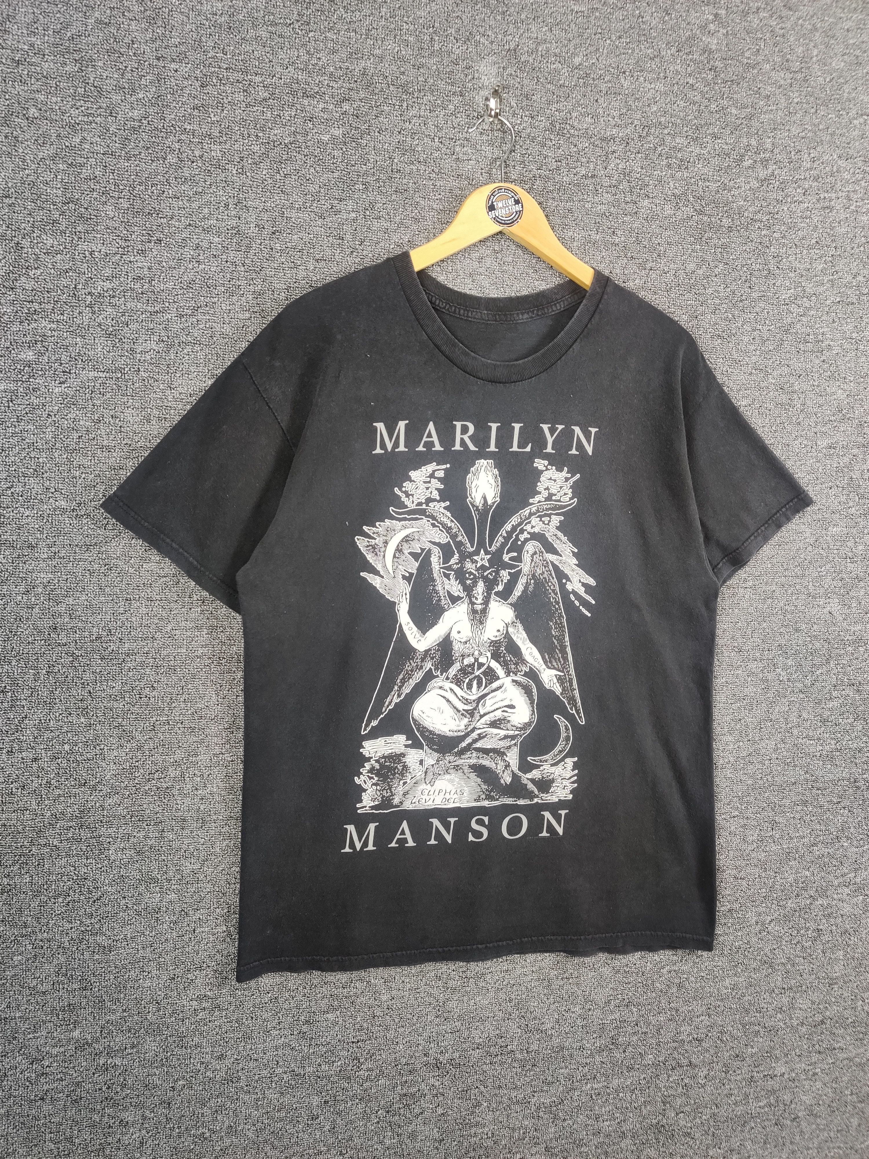 Band Tees Vintage Marilyn Manson Cliphas Levi Del Metal Tee Tshirt Size US L / EU 52-54 / 3 - 6 Thumbnail