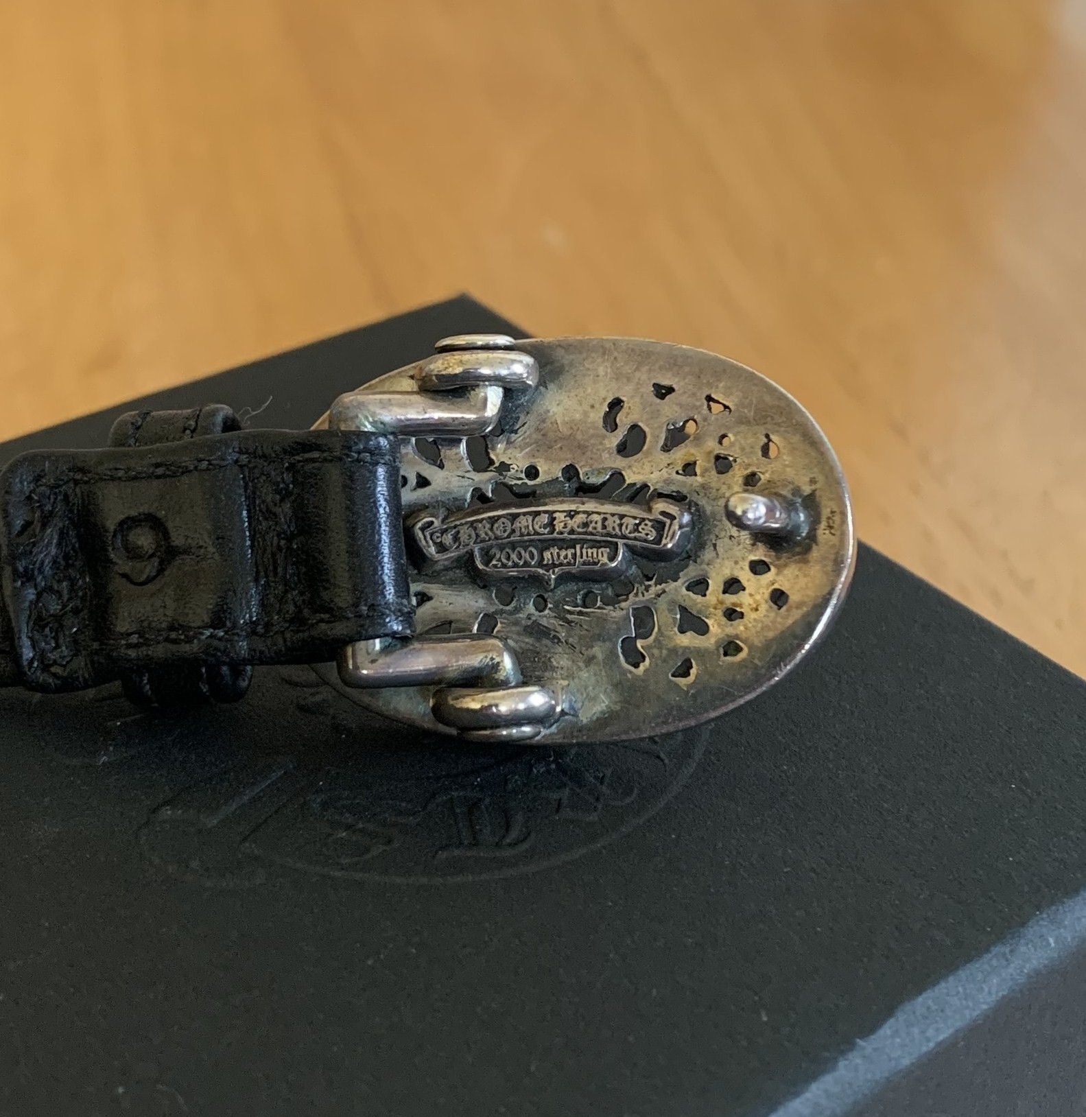 Chrome Hearts Chrome Hearts Oval Cross Leather Bracelet Size ONE SIZE - 5 Thumbnail