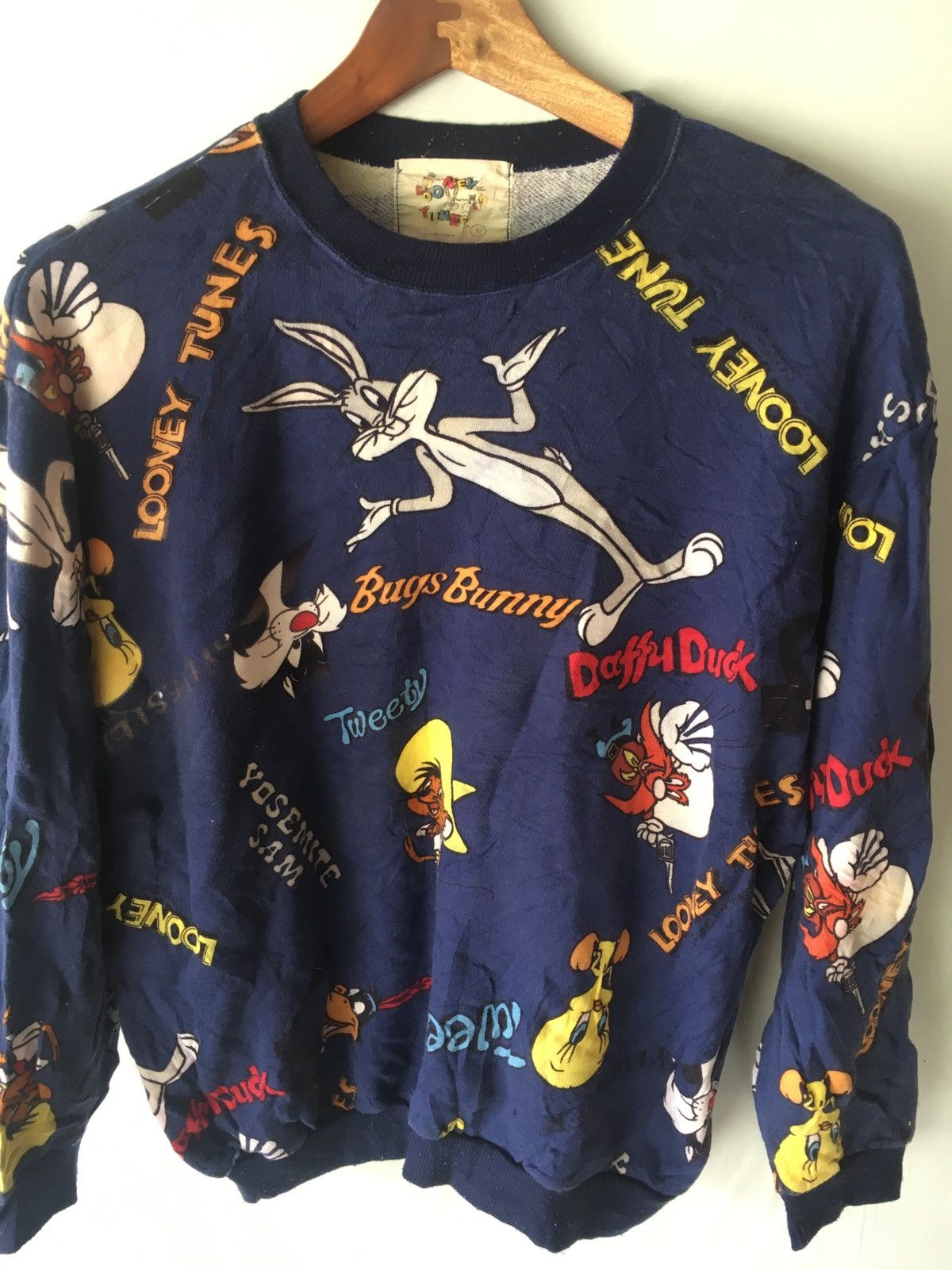 Cartoon Network LOONEY TUNES FULL PRINT SWEATSHIRT JAPAN Size US L / EU 52-54 / 3 - 5 Thumbnail
