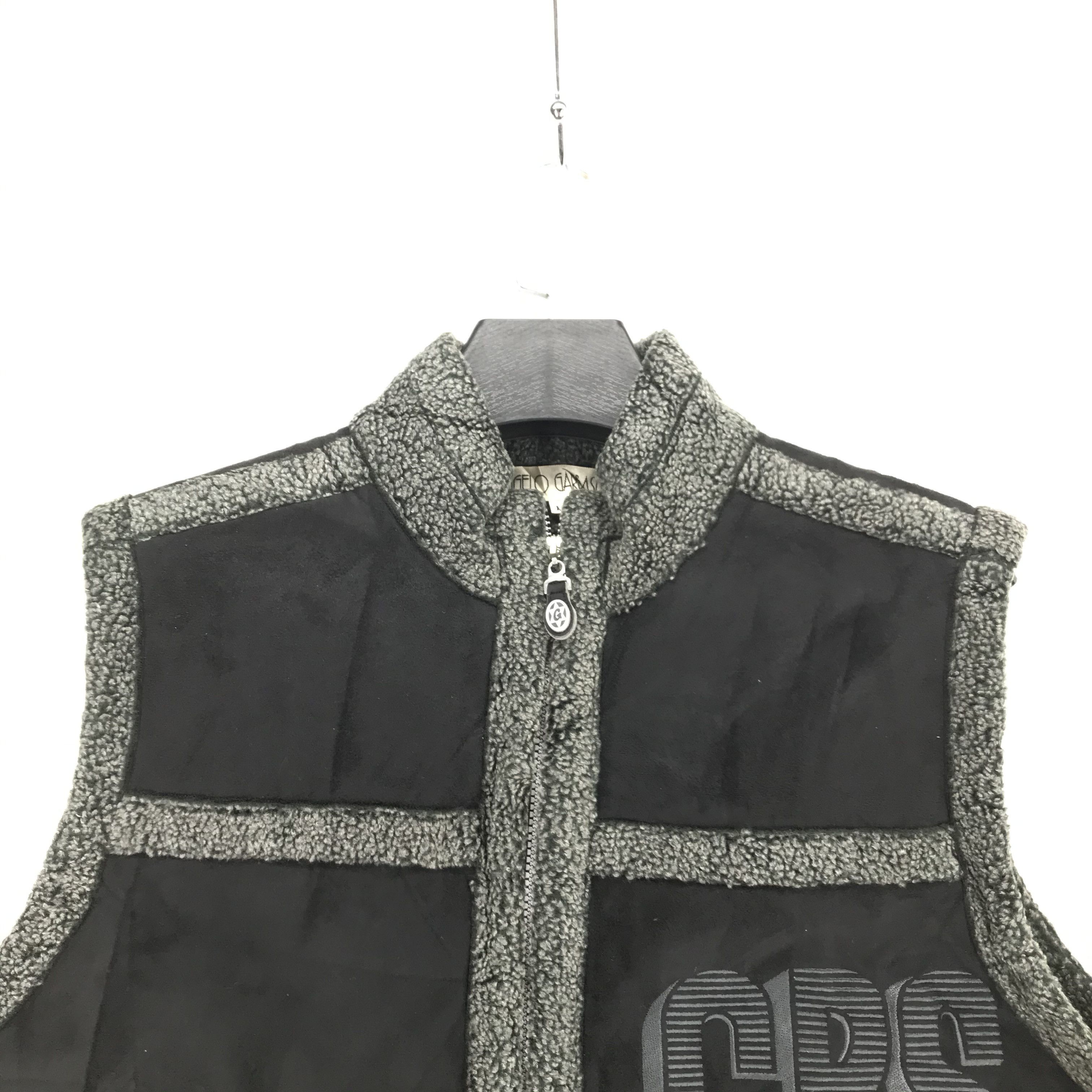 Anime Angelo Garbasus Embroidery Big Logo Sherpa Vest #2216-87 Size US L / EU 52-54 / 3 - 4 Thumbnail