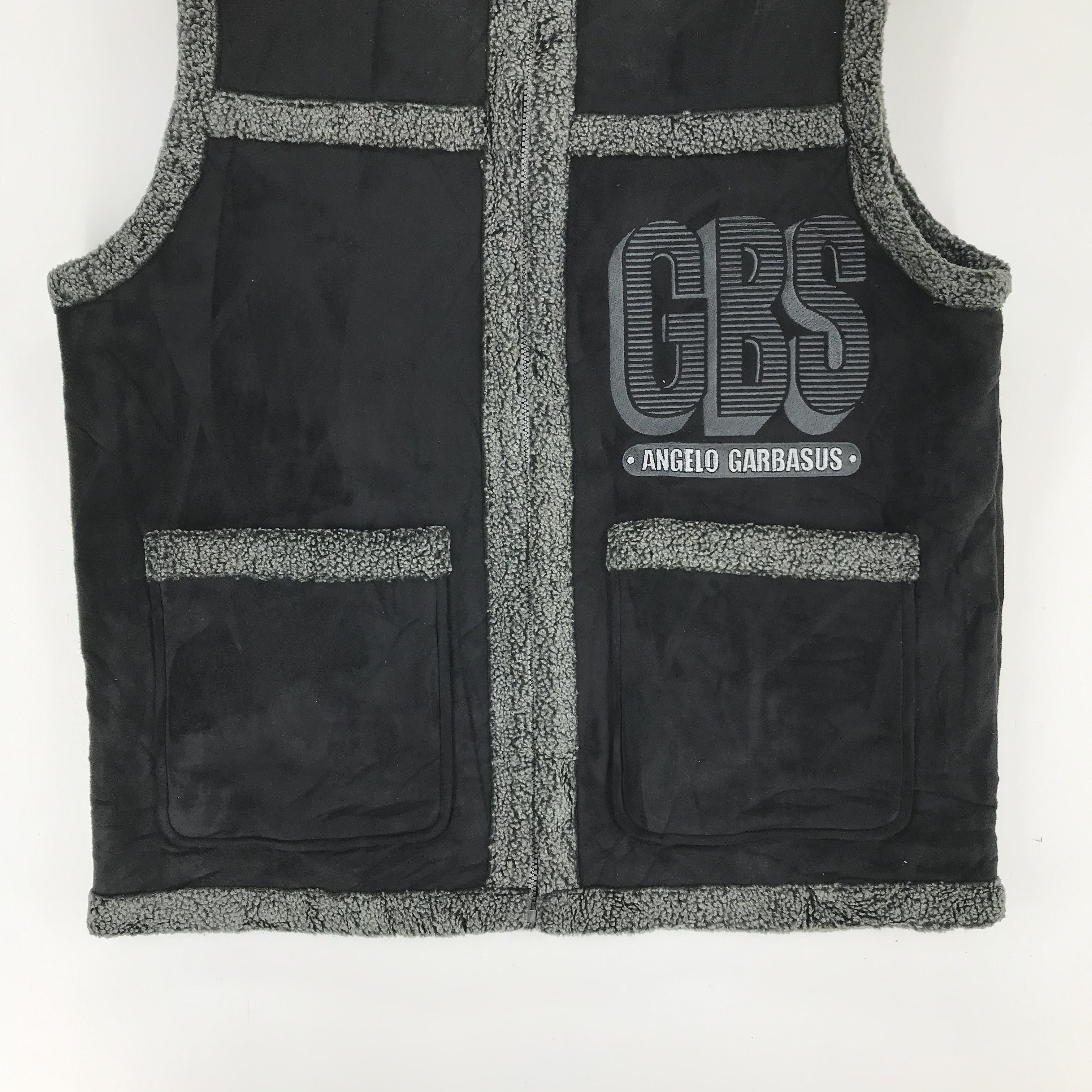 Anime Angelo Garbasus Embroidery Big Logo Sherpa Vest #2216-87 Size US L / EU 52-54 / 3 - 6 Thumbnail