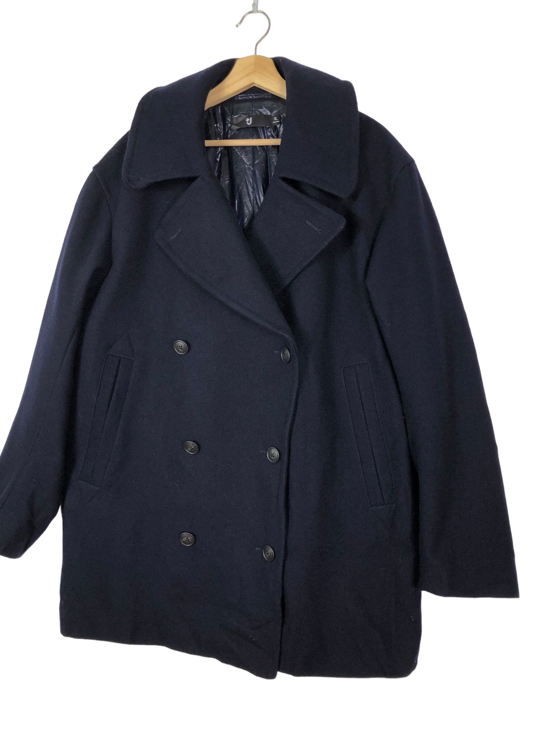 Jil Sander × Uniqlo JIL SANDER X UNIQLO FILLED LINING WOOL PEA COAT Size US XL / EU 56 / 4 - 4 Thumbnail