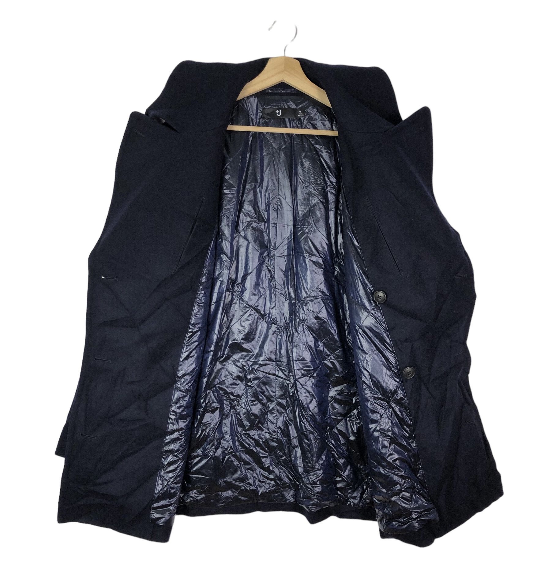 Jil Sander × Uniqlo JIL SANDER X UNIQLO FILLED LINING WOOL PEA COAT Size US XL / EU 56 / 4 - 2 Thumbnail