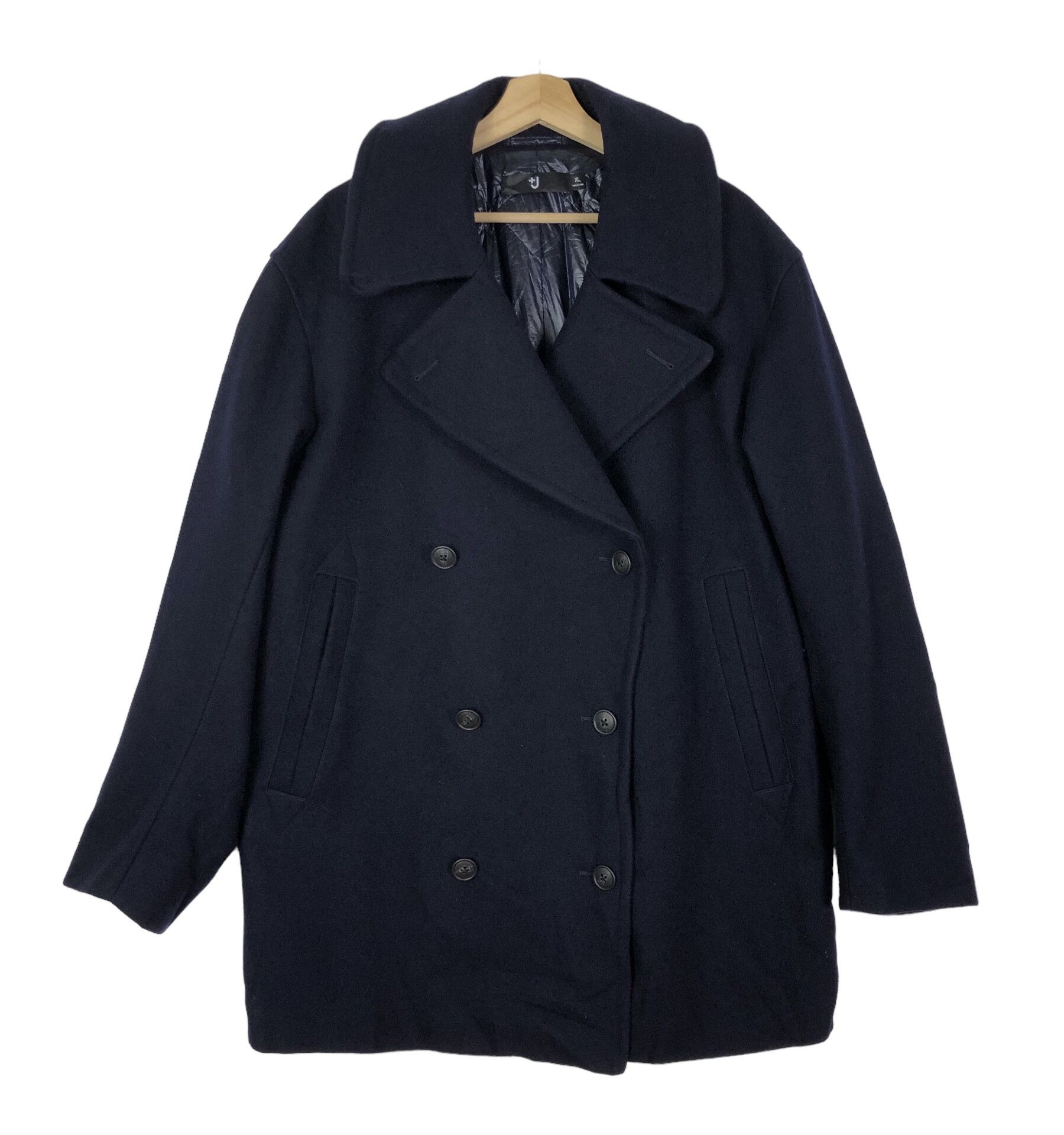 Jil Sander × Uniqlo JIL SANDER X UNIQLO FILLED LINING WOOL PEA COAT Size US XL / EU 56 / 4 - 1 Thumbnail