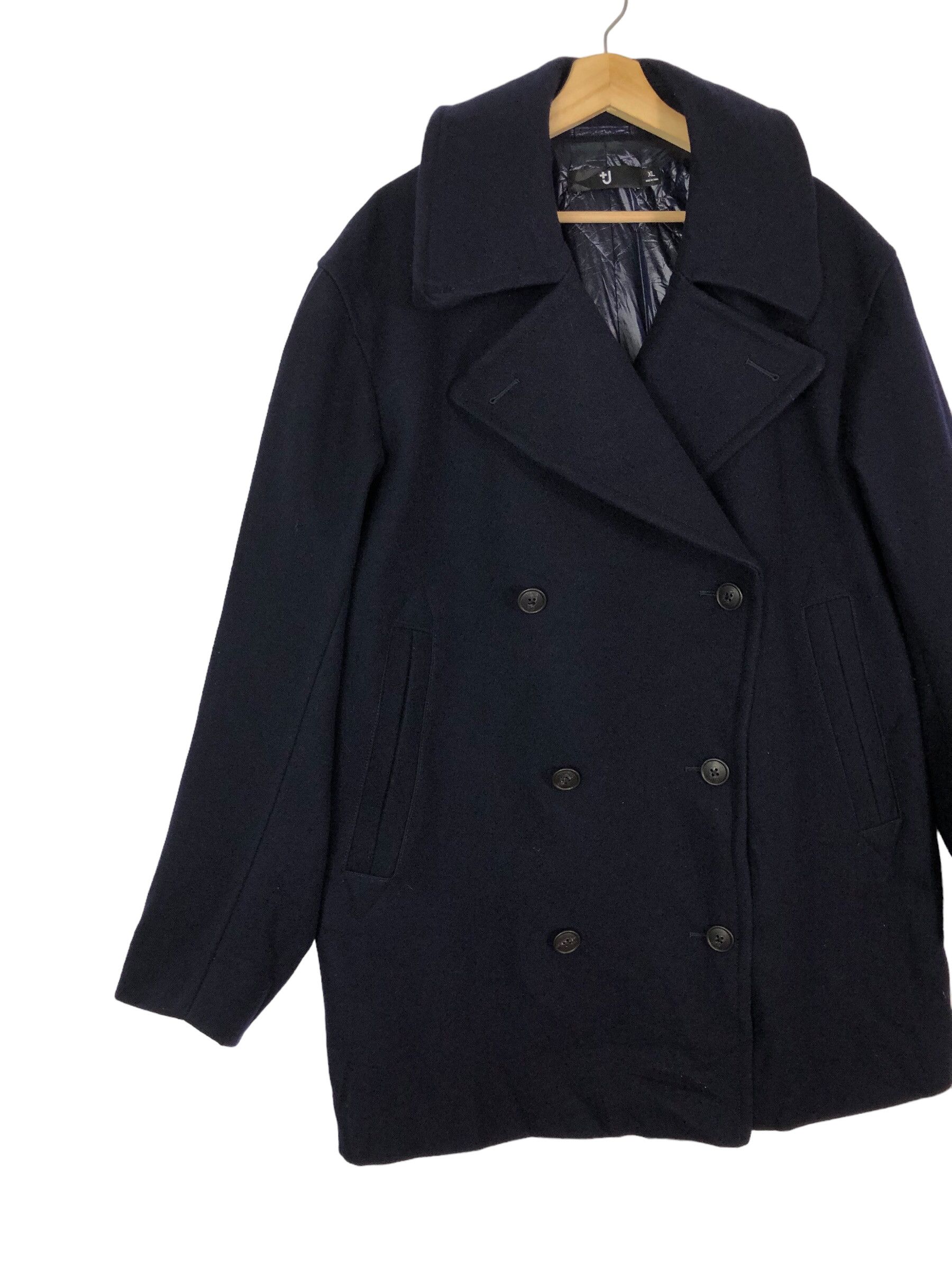 Jil Sander × Uniqlo JIL SANDER X UNIQLO FILLED LINING WOOL PEA COAT Size US XL / EU 56 / 4 - 5 Thumbnail