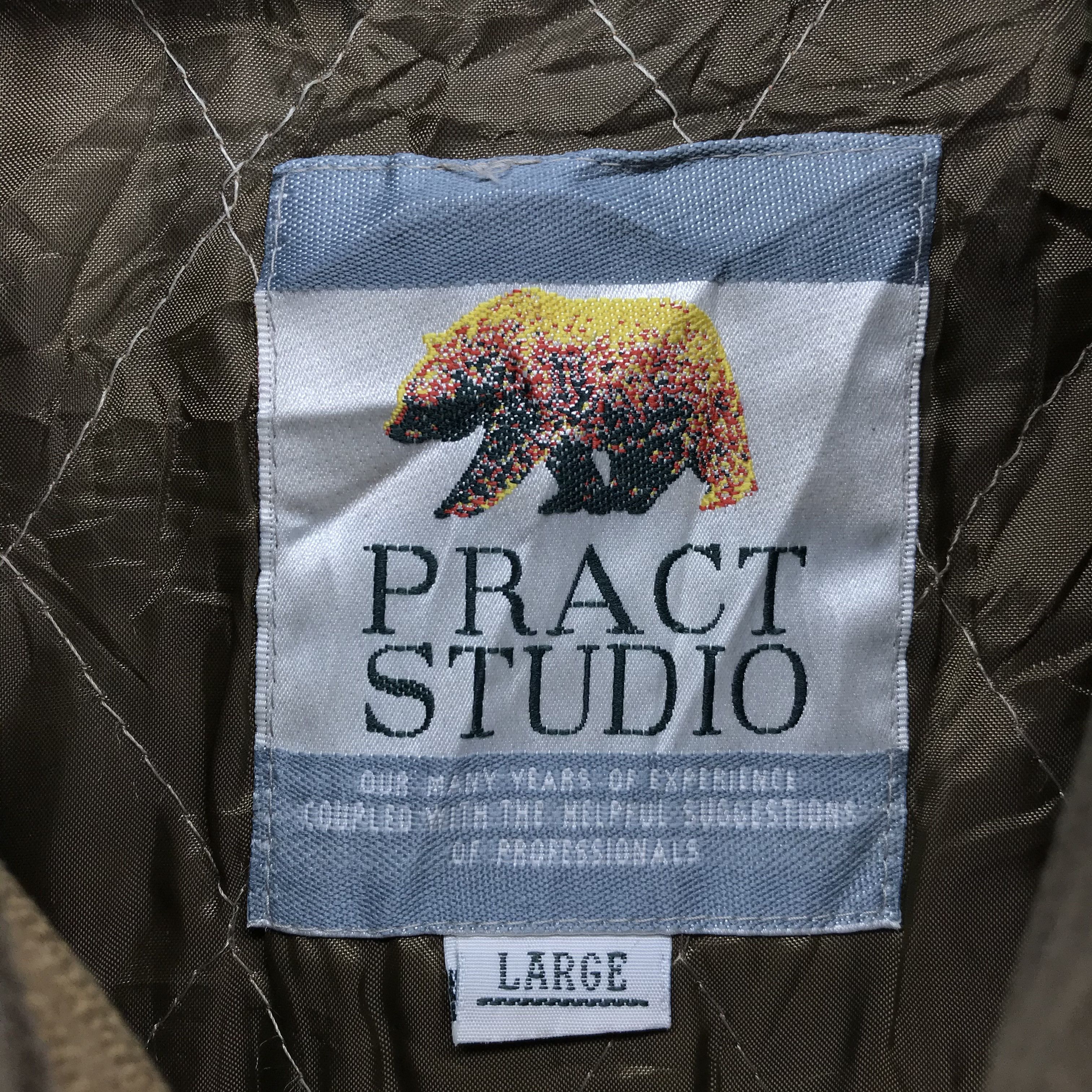 Japanese Brand PRACT STUDIO Button Zipper Chore Jacket #2210-87 Size US L / EU 52-54 / 3 - 6 Thumbnail