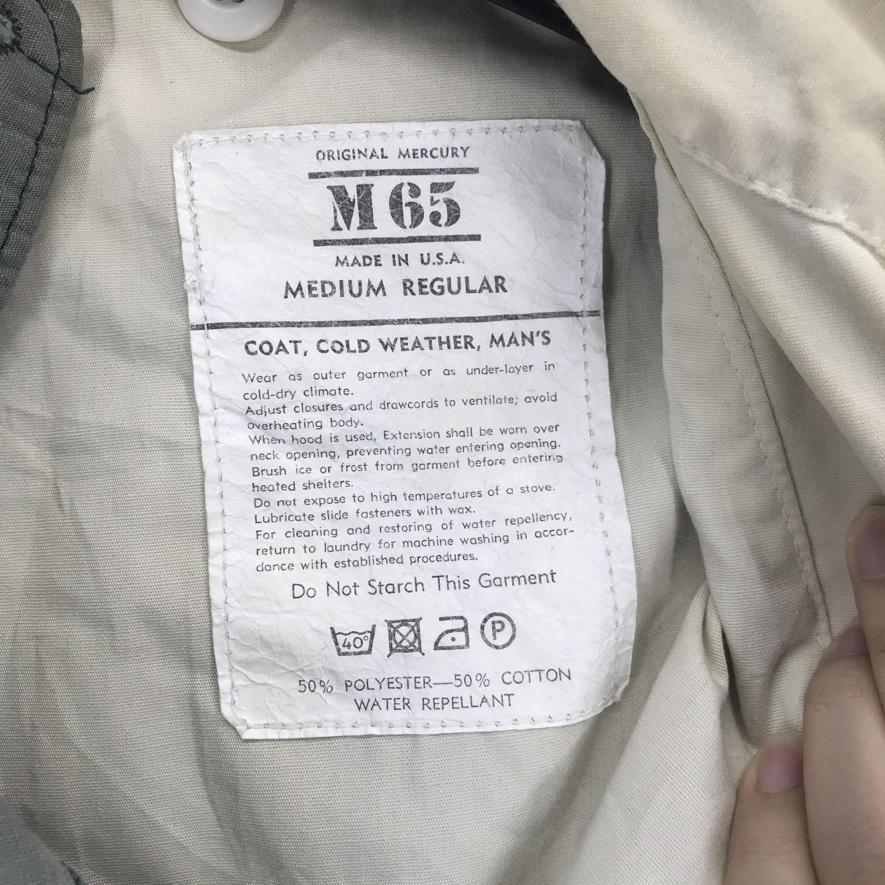 Other Vintage M-65 Jacket Made in Usa 50/50 Field Jacket #2317-91 Size US M / EU 48-50 / 2 - 8 Thumbnail