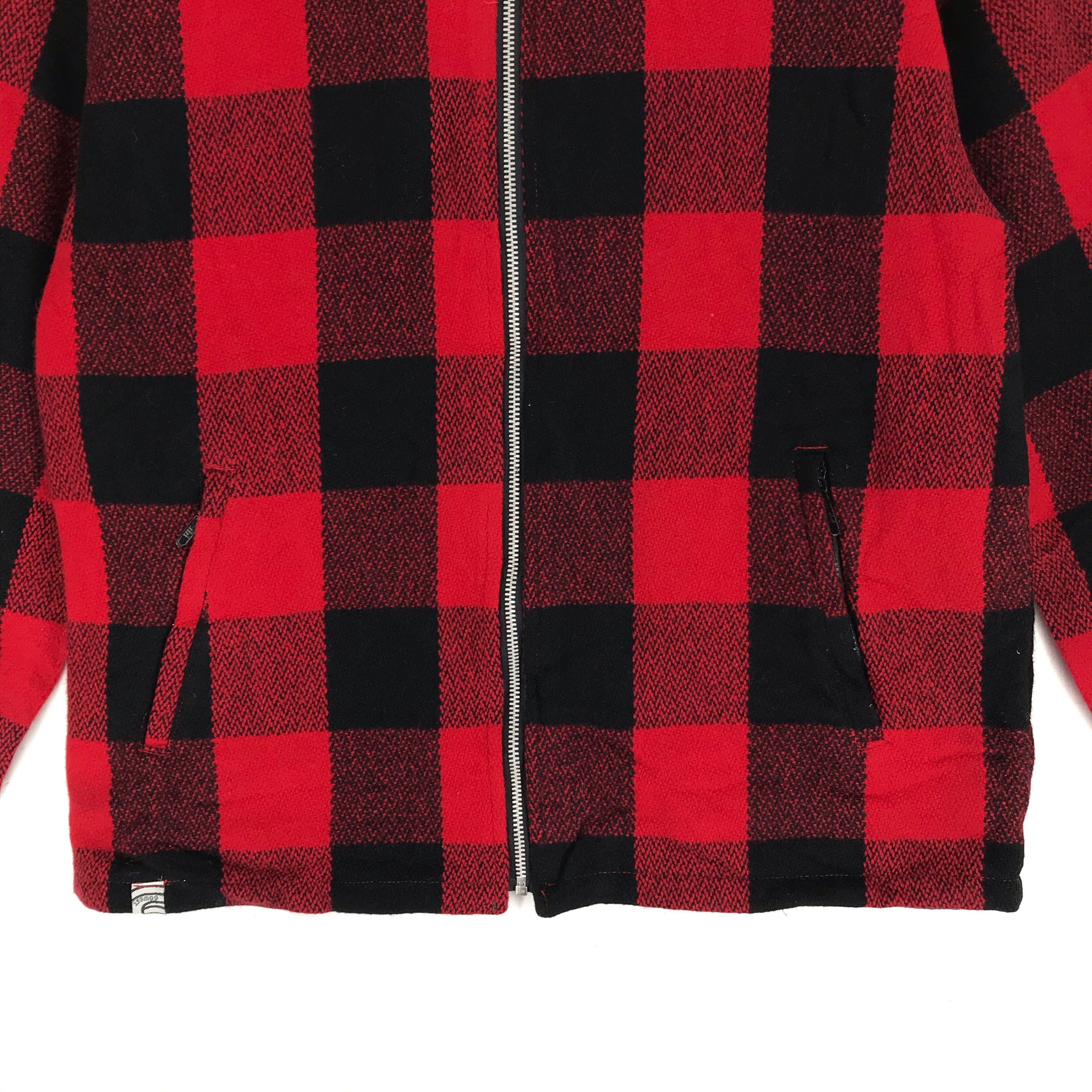 Japanese Brand GOWEST Work Military Tartan Plaid Reversible Jacket #2214-87 Size US S / EU 44-46 / 1 - 4 Thumbnail