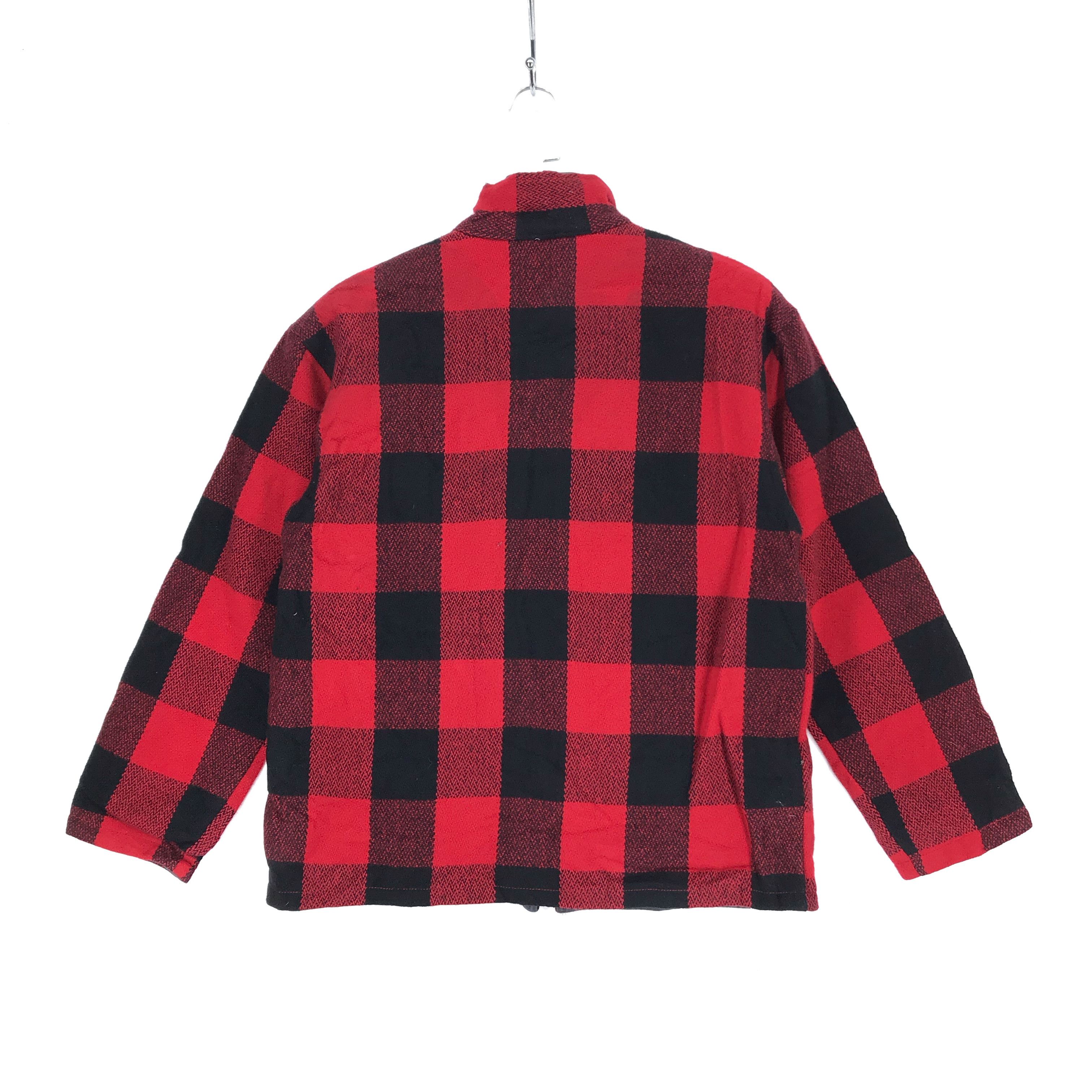Japanese Brand GOWEST Work Military Tartan Plaid Reversible Jacket #2214-87 Size US S / EU 44-46 / 1 - 8 Thumbnail