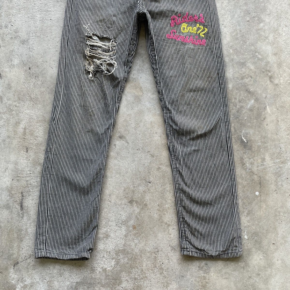 Japanese Brand Distressed💥 Japanese Vintage Drawstring Waist Trousers Pants Size US 31 - 6 Thumbnail